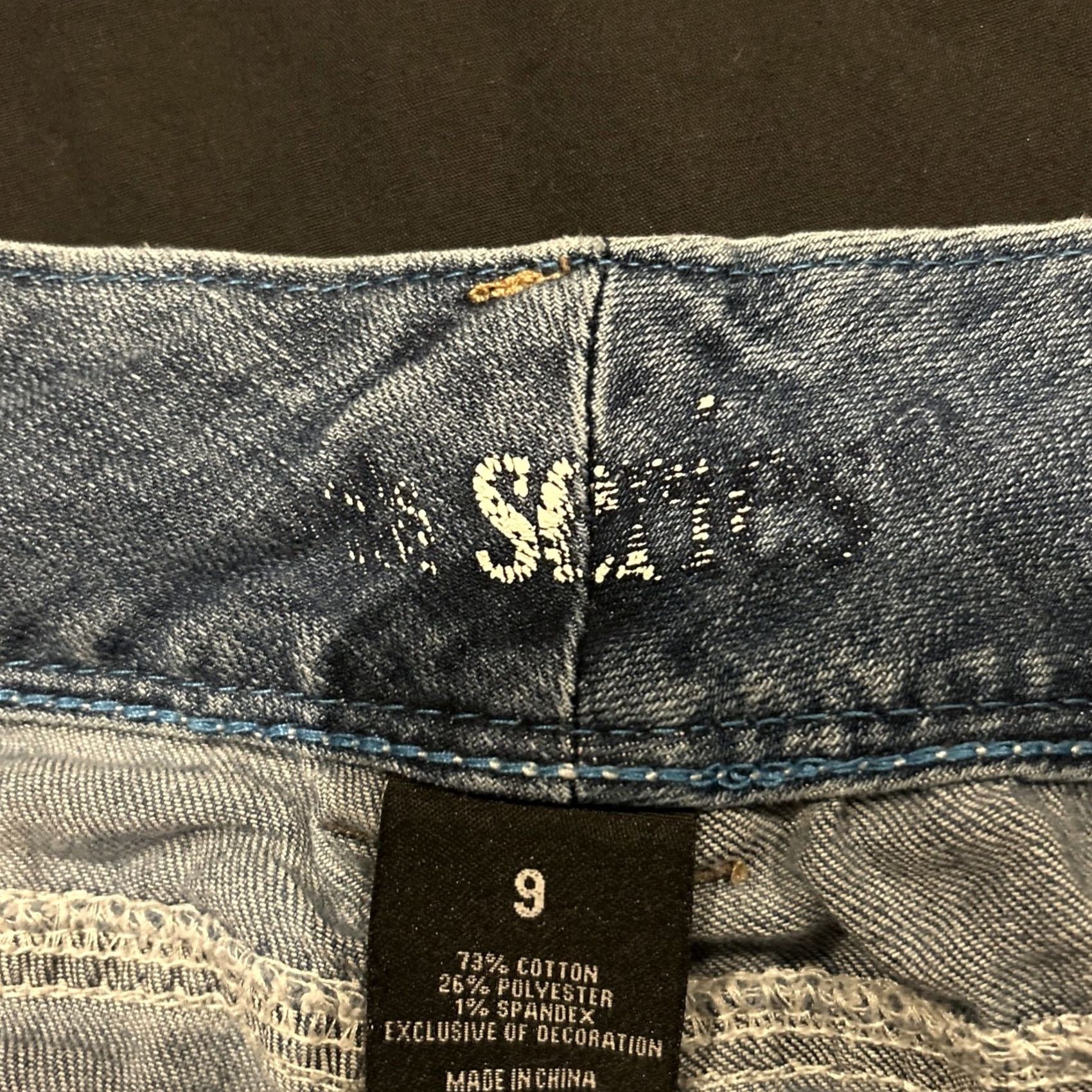 Vintage Series 31 Felicity Jeans Womens 9 Blue Distressed Pockets Bootcut Denim Mid Rise 29in Inseam A45 Size 30" / US 8 / IT 44 - 2 Thumbnail