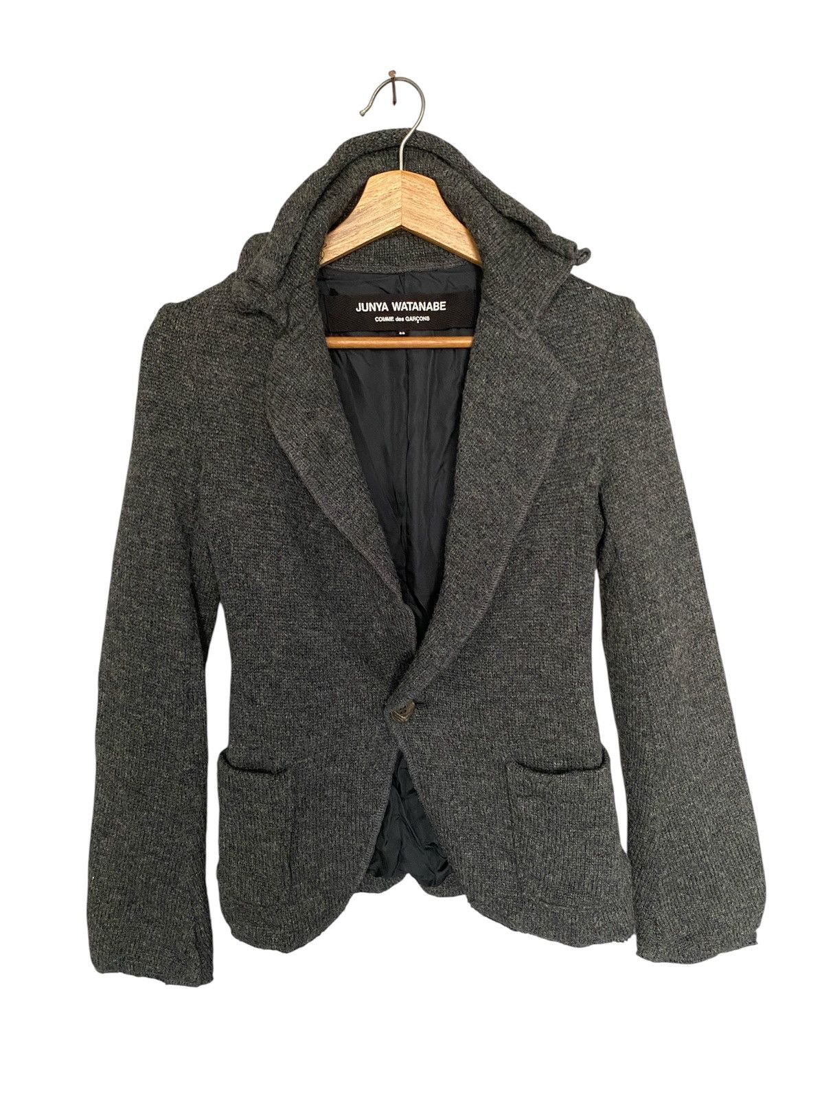 Comme des Garcons AD2007 Junya Watanabe Comme Des Garcons Knit Design Coat Size S / US 4 / IT 40 - 3 Thumbnail