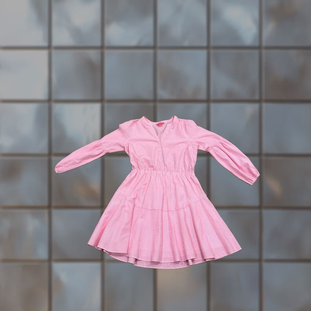 Lilly Pulitzer Lilly Pulitzer 16 Carla Striped Dress In Roxie Pink Harbor Stripe Puffy Sleeves Dress Women 16 Pink Striped Short Babies? Size XXL / US 16-18 / IT 52-54 - 1 Thumbnail