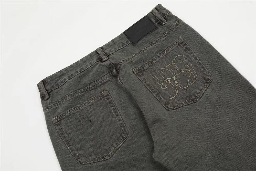 Japanese Brand × Vintage Fashion back pocket embroidery washed distressed jeans y2k Size US 32 / EU 48 - 5 Thumbnail