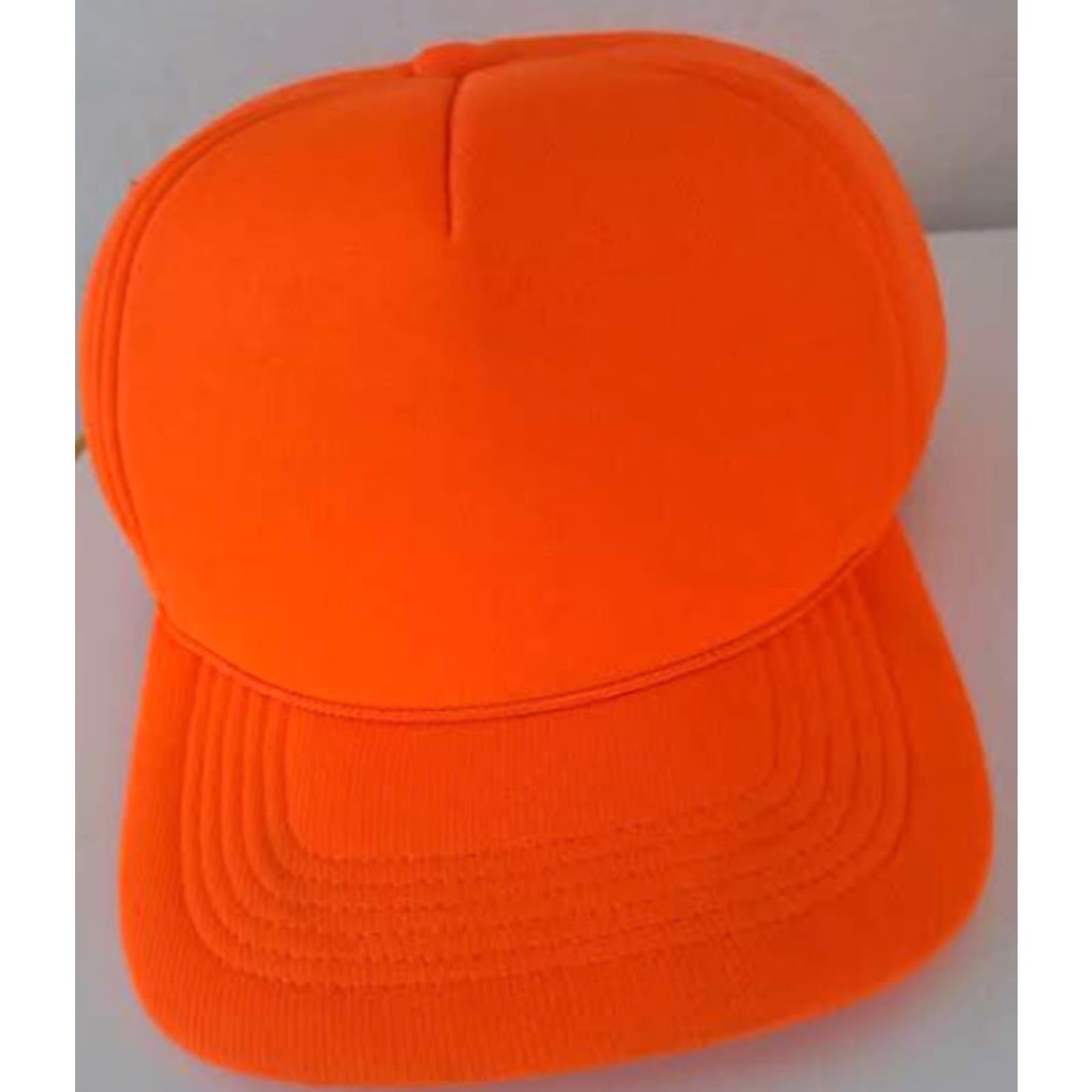 Vintage VINTAGE Orange Safety Hat Baseball Cap with Ear Flaps Adjustable One Size Hunting Unisex Adults Boys Girls Mens Womens Size ONE SIZE - 2 Thumbnail