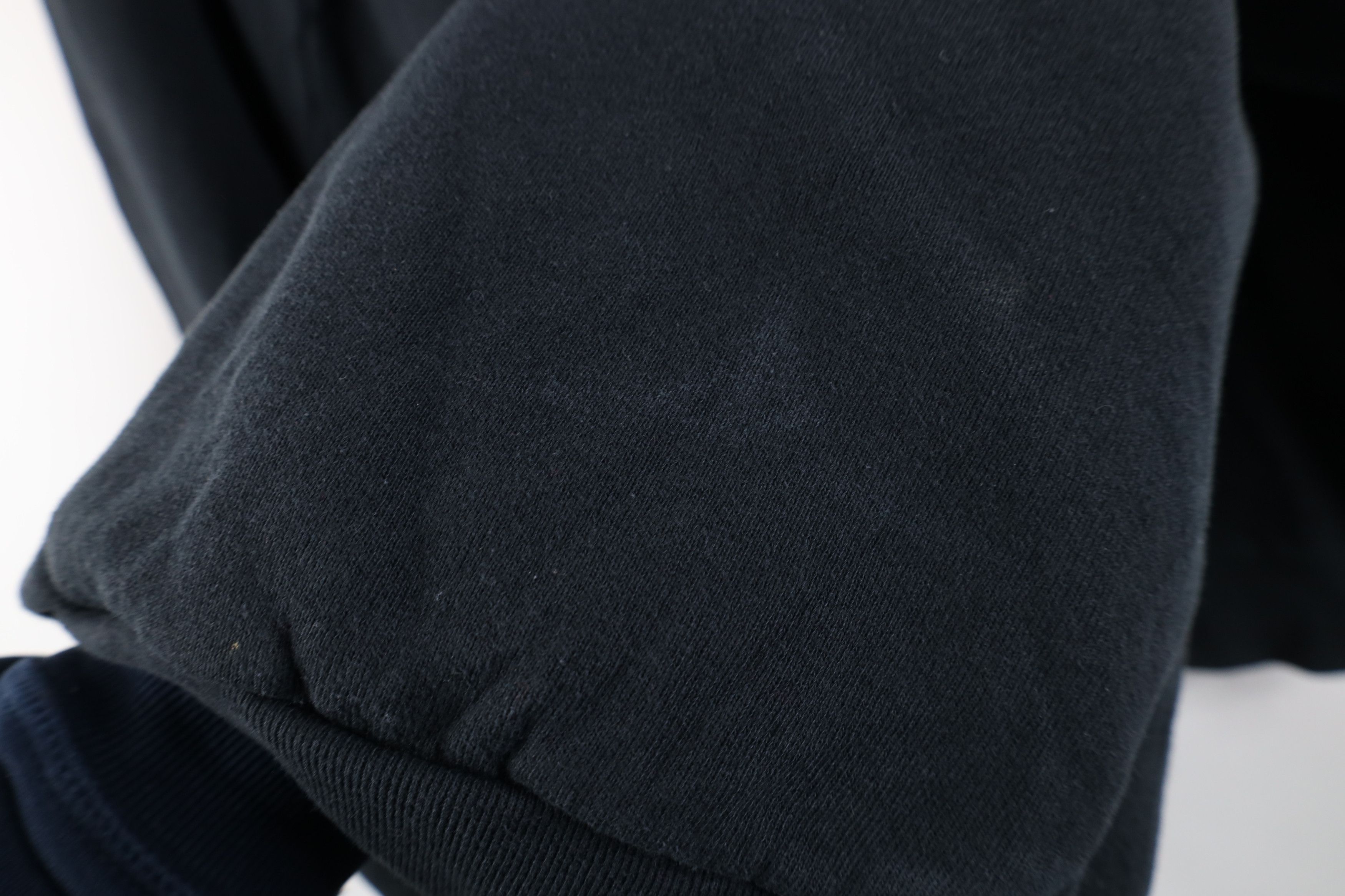 Vintage Vintage 90s Streetwear Faded Blank Crewneck Sweatshirt Black Size L / US 10 / IT 46 - 6 Thumbnail