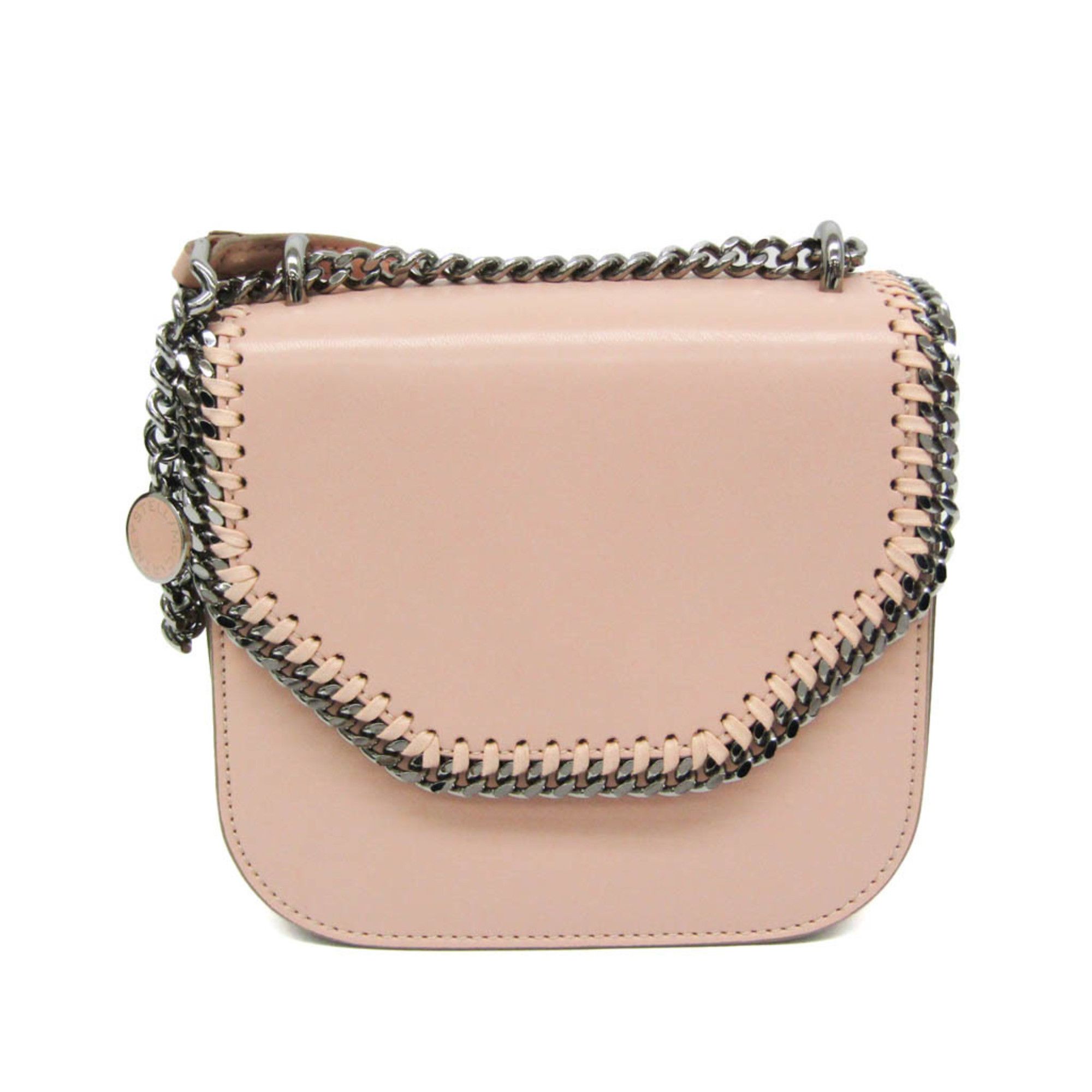 Stella McCartney Stella McCartney BOX MINI SHOULDER 469027 W9956 Women's Faux Leather Shoulder Bag Pink Size ONE SIZE - 1 Thumbnail