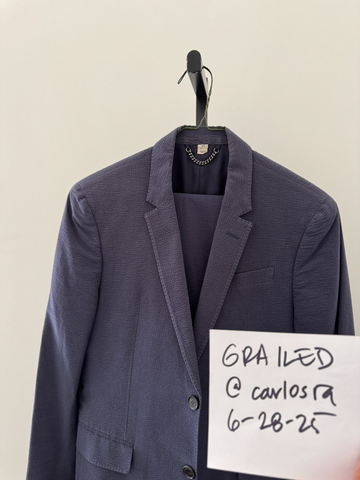 Burberry Burberry London blue seersucker suit Size 38R - 12 Thumbnail