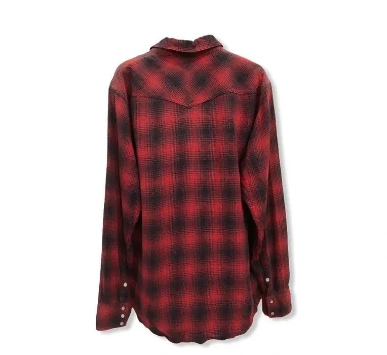 Japanese Brand Japanese Brand Back Number Western Flannel Shirt 👕 Size US L / EU 52-54 / 3 - 4 Thumbnail
