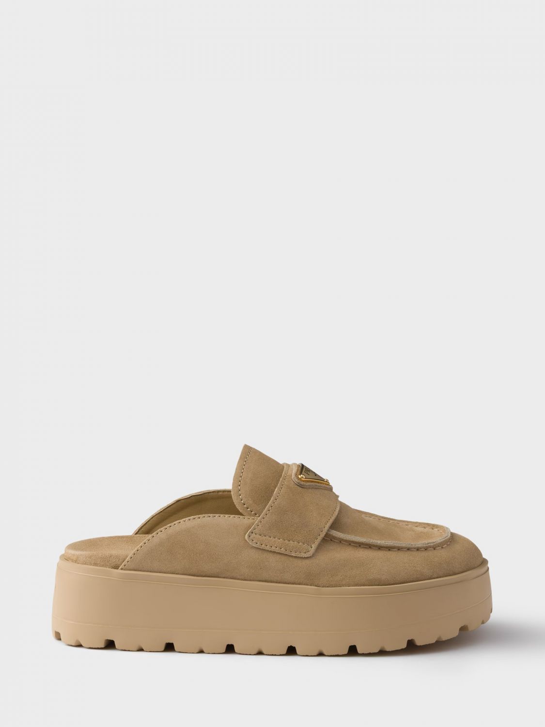 Prada Prada Wedge Shoes Woman Beige Size US 8 / IT 38 - 1 Preview