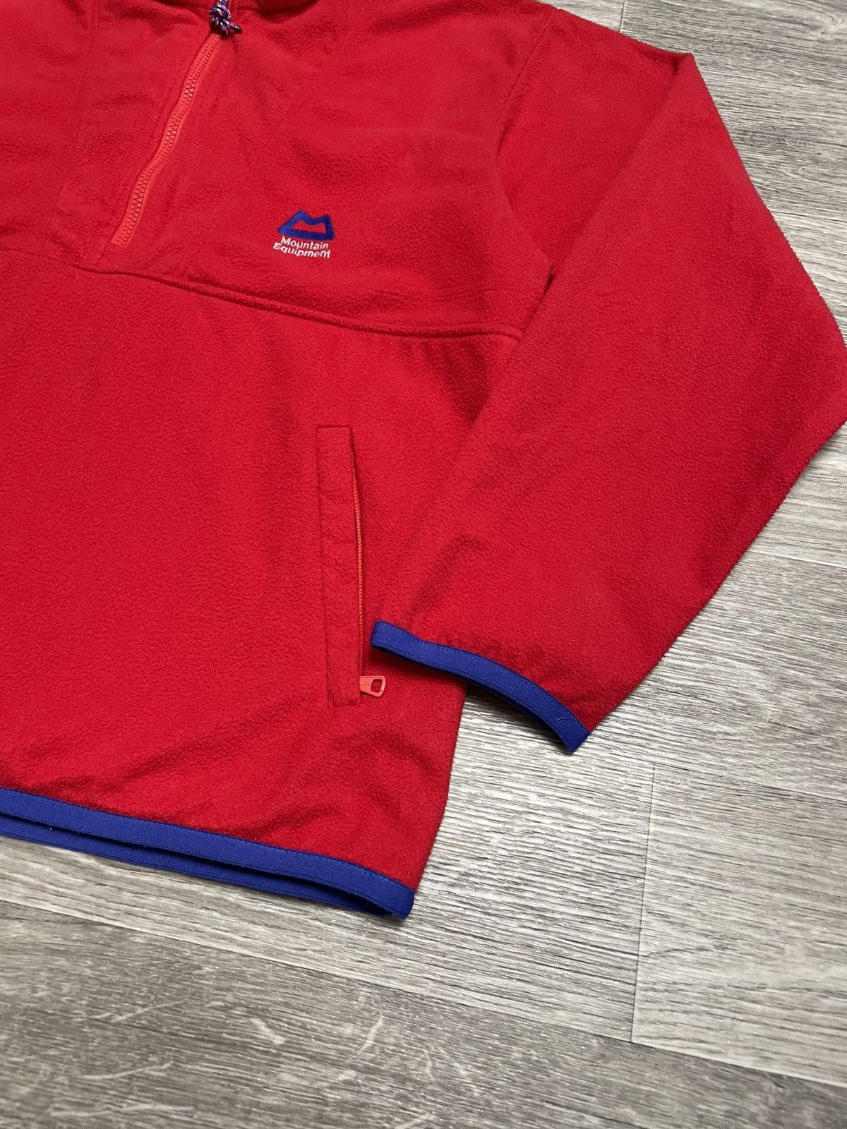 Vintage Mountain Equipment Fleece Half Zip Pullover 90s in Red, Men's — image 5 of 6