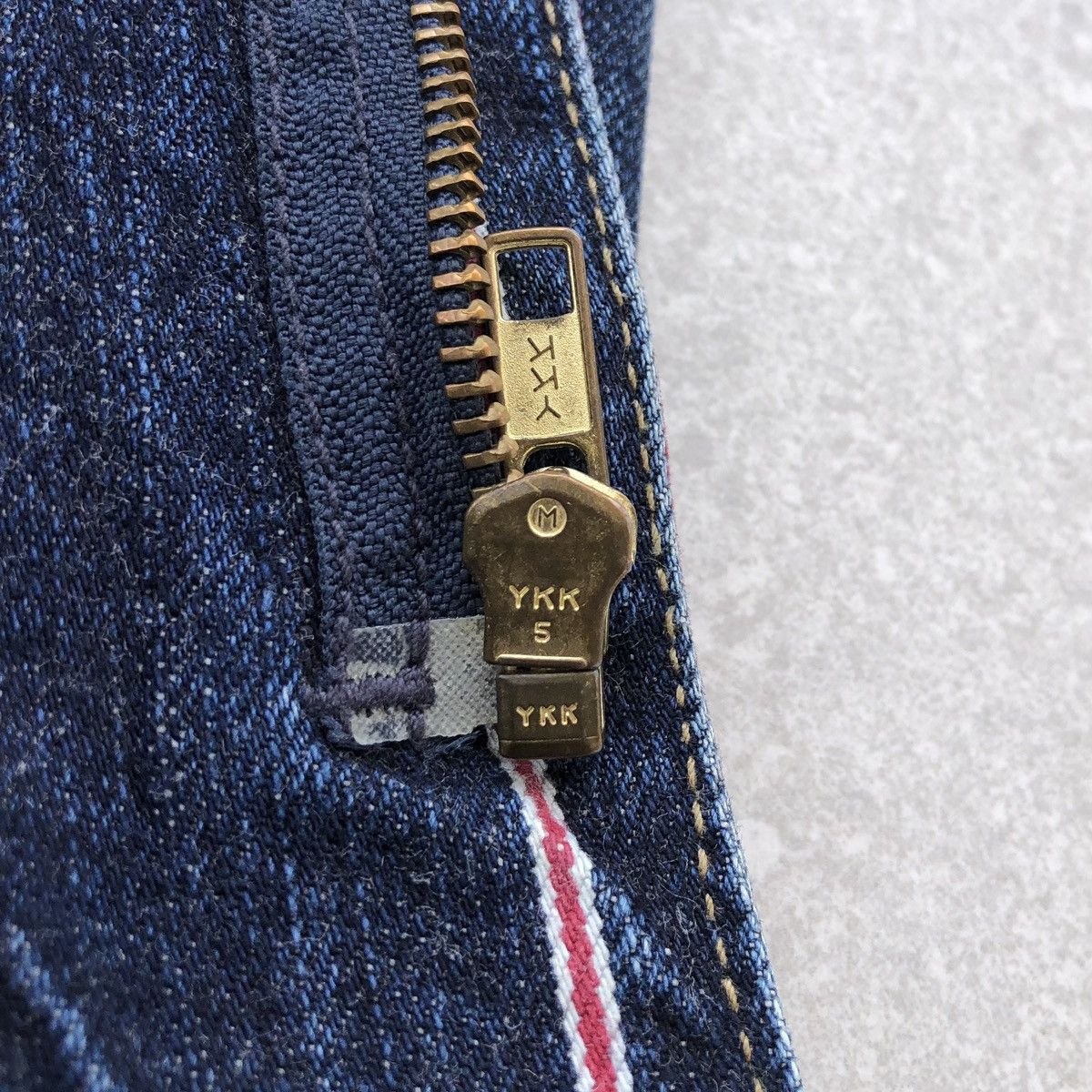 Edwin VTG EDWIN 13oz Grand Blue Selvage Denim Jacket Striped Jeans Size US L / EU 52-54 / 3 - 22 Thumbnail