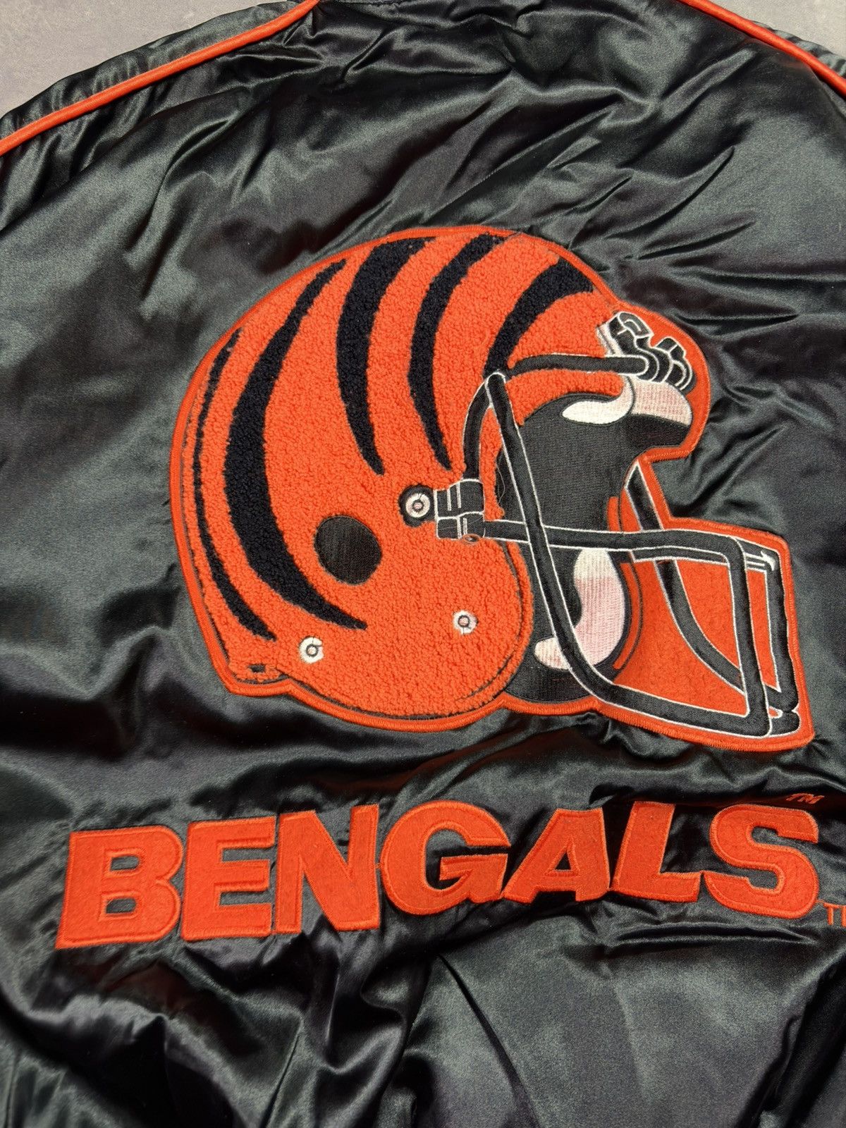 NFL 90s Cincinnati Bengals Campri NFL Team Line Varsity Bomber Size US XXL / EU 58 / 5 - 12 Thumbnail