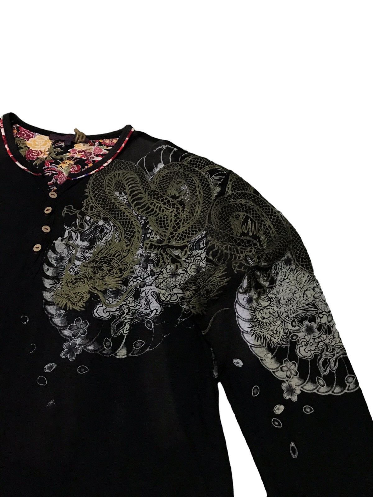 Japanese Brand 🔥🔥BEST OFFER🔥🔥 Japanese Sukajan Dragon Ovp Embroidery Shirt Size US L / EU 52-54 / 3 - 3 Thumbnail