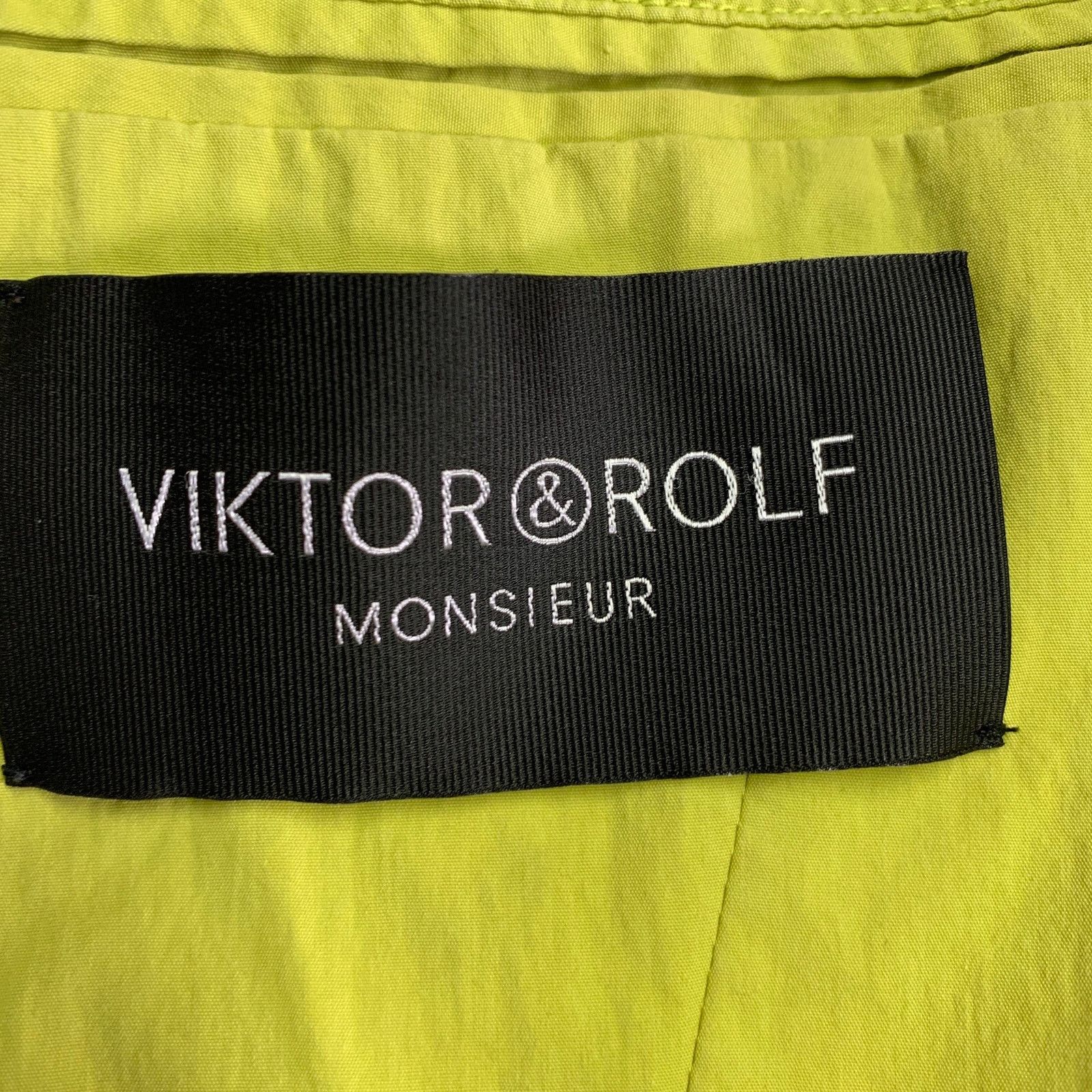 Viktor & Rolf Size 38 Yellow Cotton Blend Single Breasted Sport Coat Size 38R - 11 Thumbnail