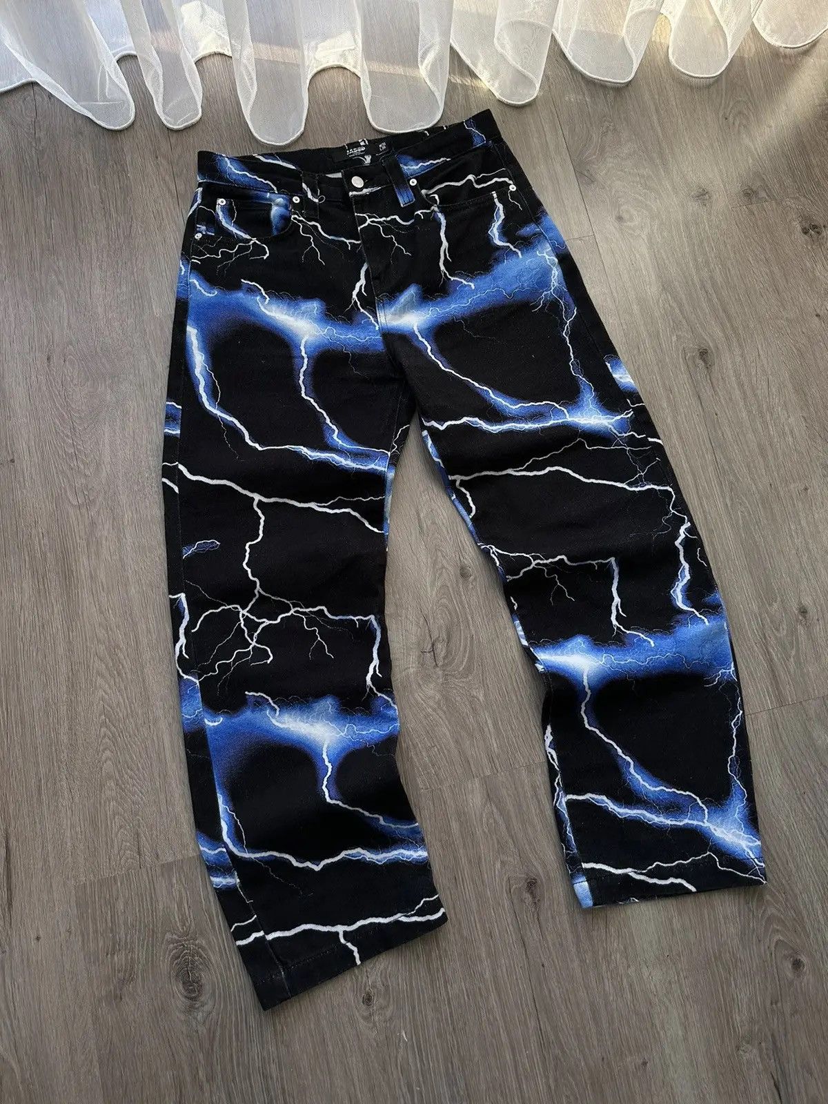 Christian Audigier × Ed Hardy × Vintage Vintage Ed Hardy Christian Audigier Jaded Style Pants Size US 30 / EU 46 - 2 Thumbnail