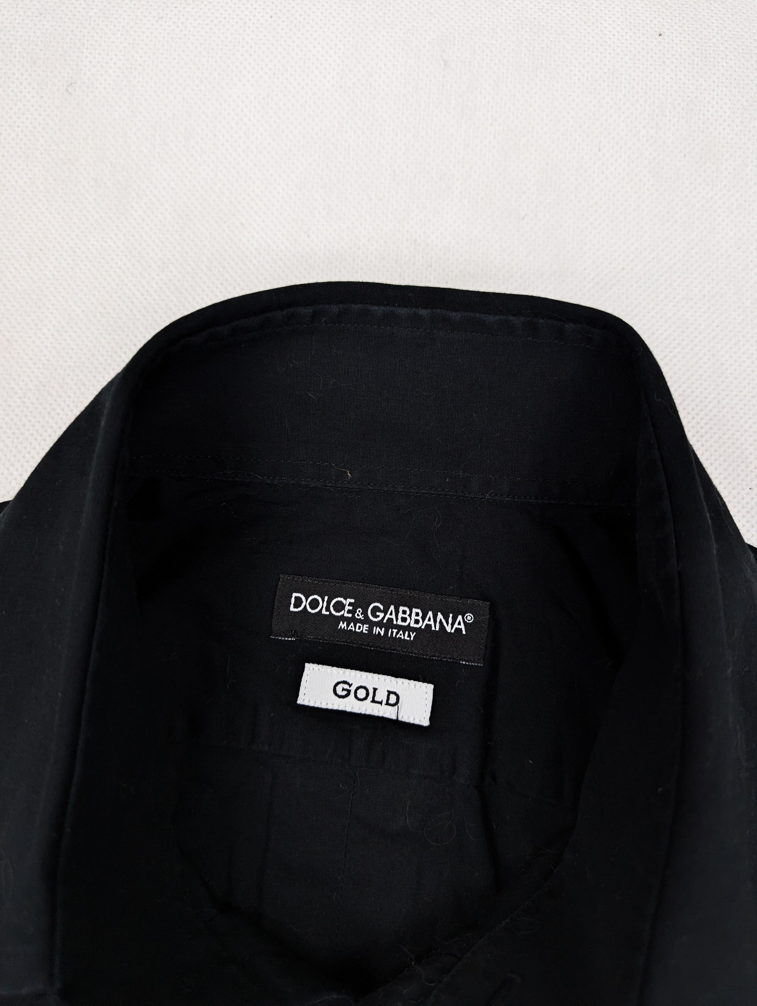 Dolce & Gabbana Dolce Gabbana black gold shirt Size US M / EU 48-50 / 2 - 3 Thumbnail