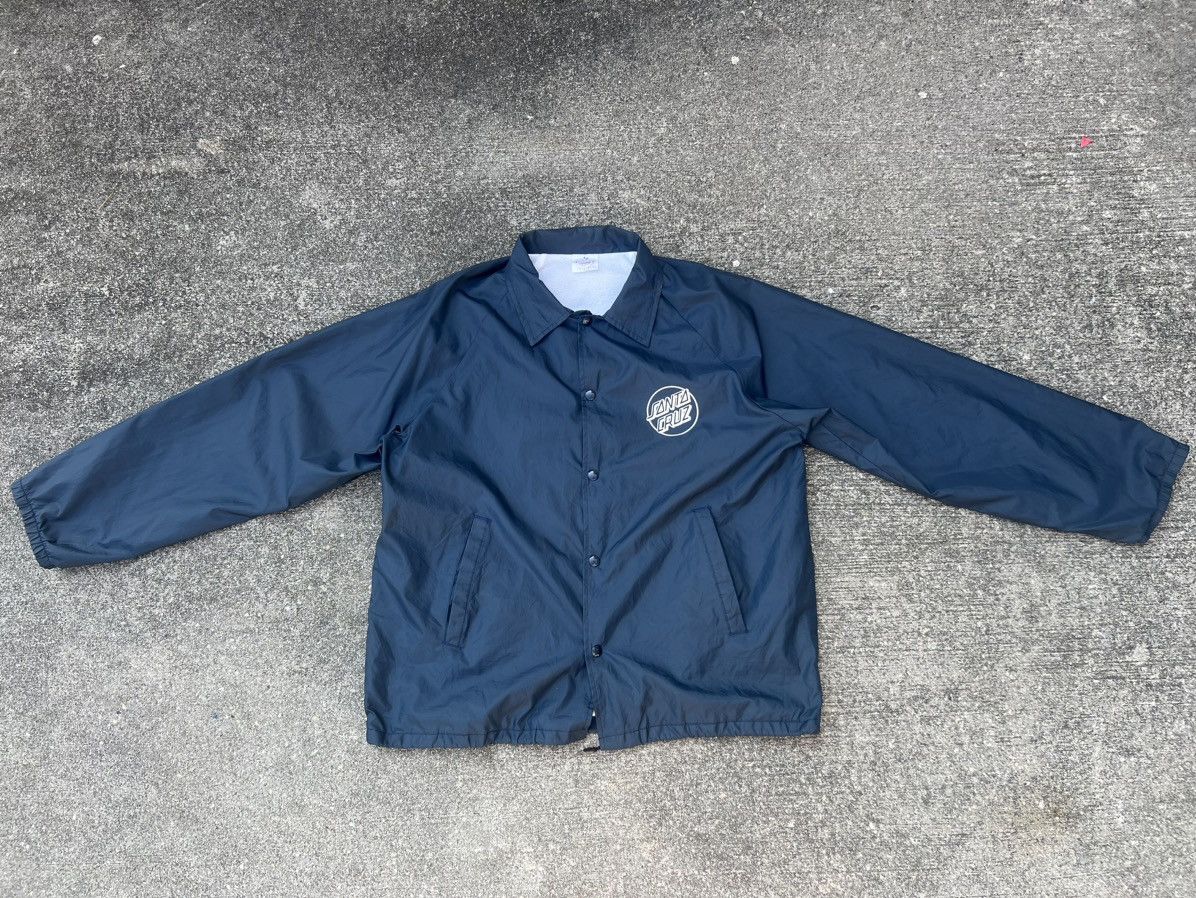 Santa Cruz Skateboards Vintage 80s 90s Santa Cruz Skateboards Coach Button Jacket Size US L / EU 52-54 / 3 - 21 Thumbnail