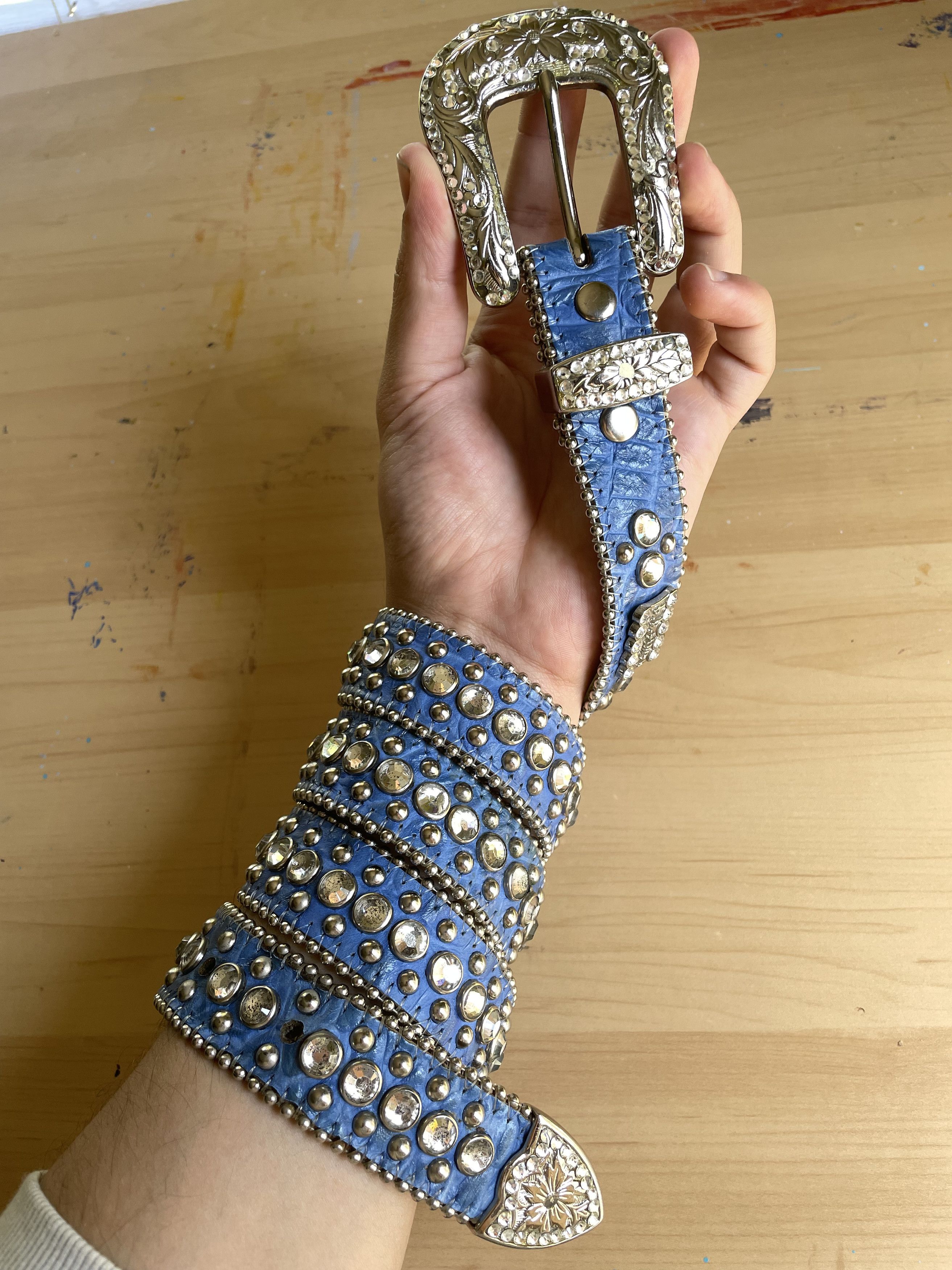 B.B. Simon Vintage B.B. Simon Belt RARE Blue 37