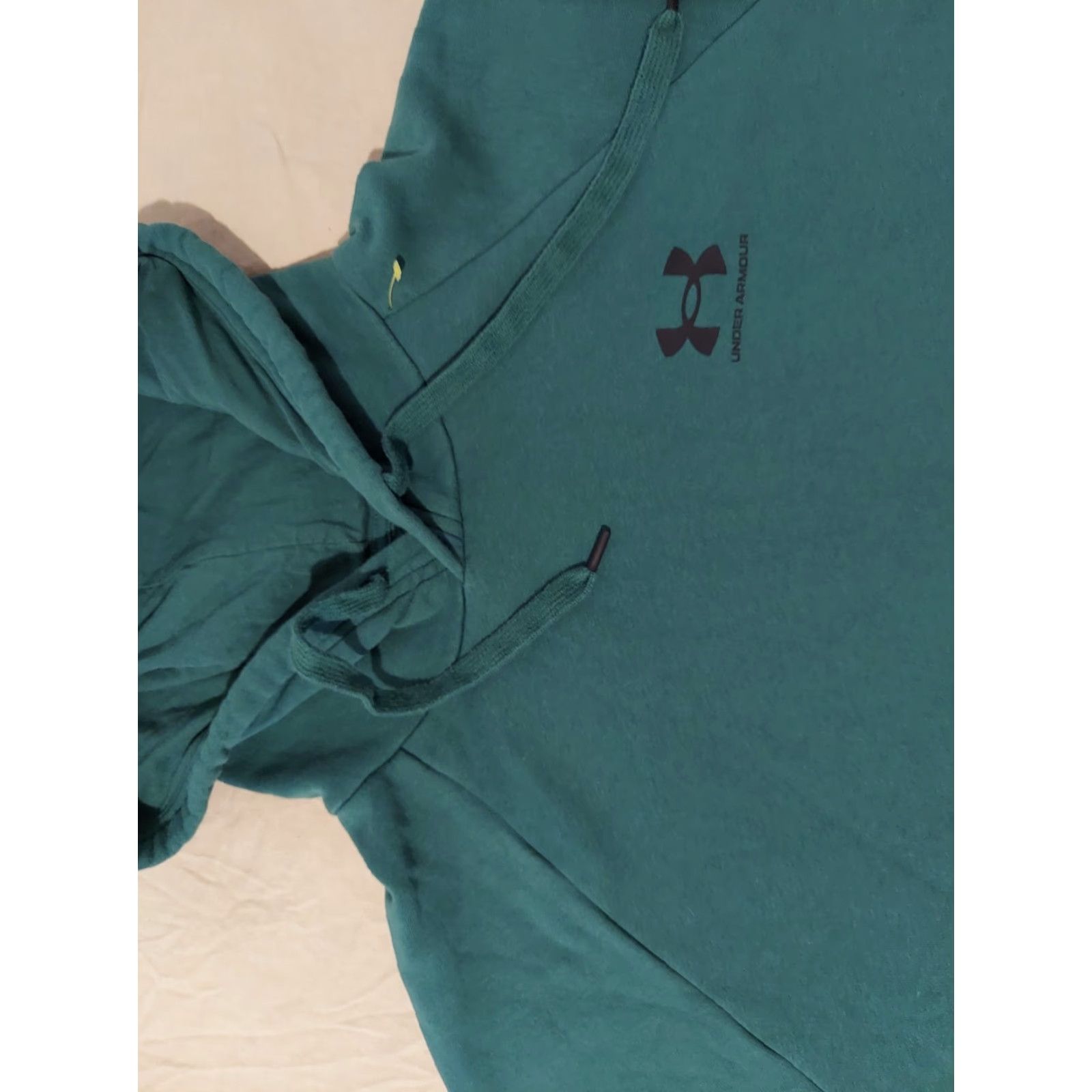 Under Armour Under Armour Hoodie Shirt Mens Large Green Athletic Gym Pullover Crew Neck Fleece Size US L / EU 52-54 / 3 - 2 Thumbnail