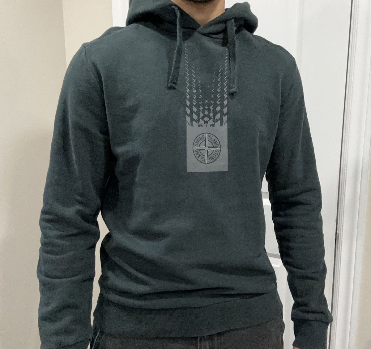 image of Stone Island Hoodie in Teal, Men's (Size Medium)