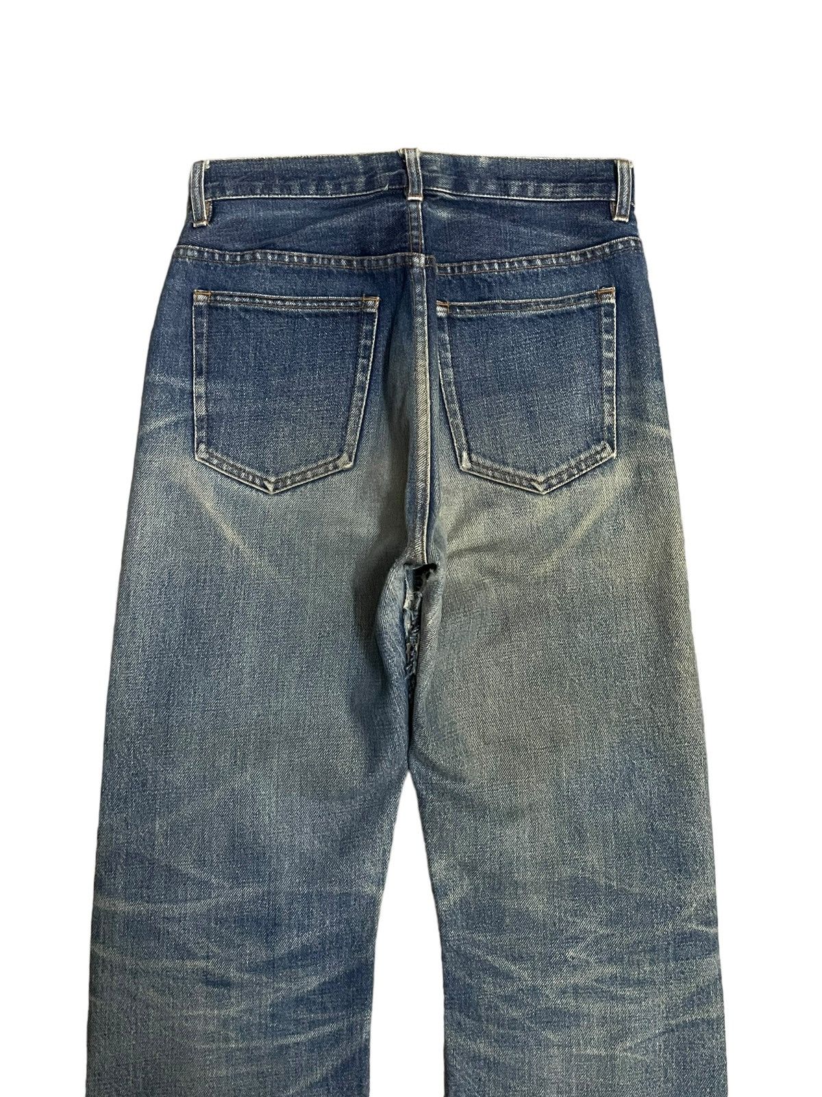 A.P.C. Vintage A.P.C Selvedge Blue Wash Loose Fit Distressed Jeans Size US 27 - 9 Thumbnail