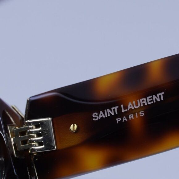 Saint Laurent Paris Saint Laurent SL M94/F 002 Sunglasses Havana Cat Eye Frame Size ONE SIZE - 9 Thumbnail