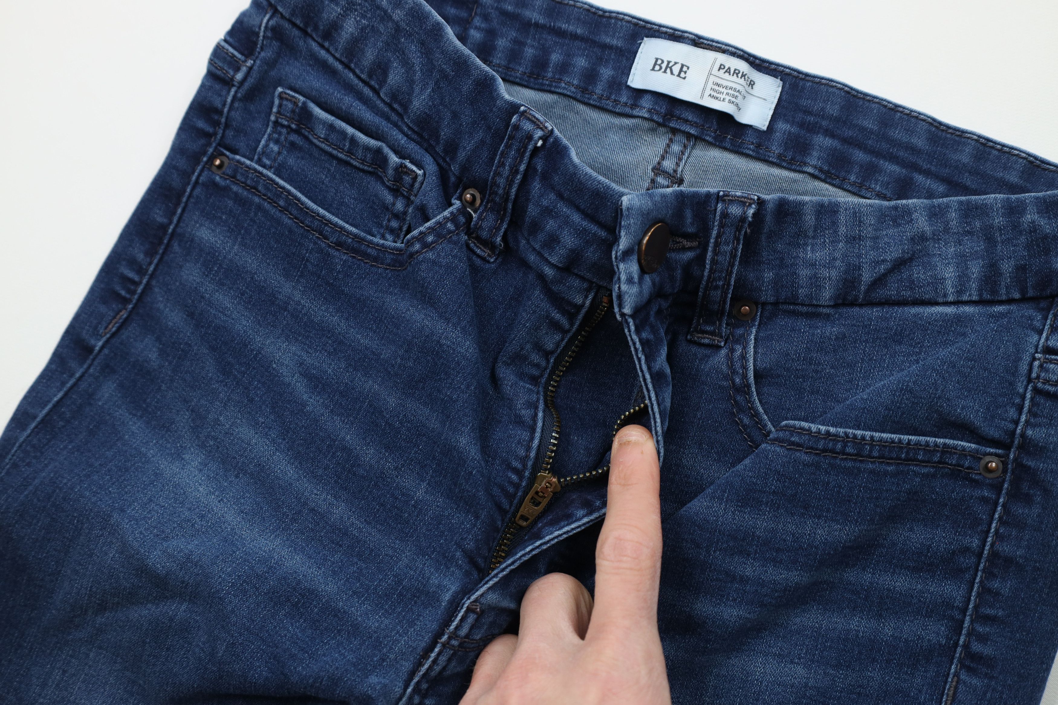 Vintage Buckle BKE Stretch Parker High Rise Skinny Ankle Jeans Size 26" / US 2 / IT 38 - 7 Thumbnail