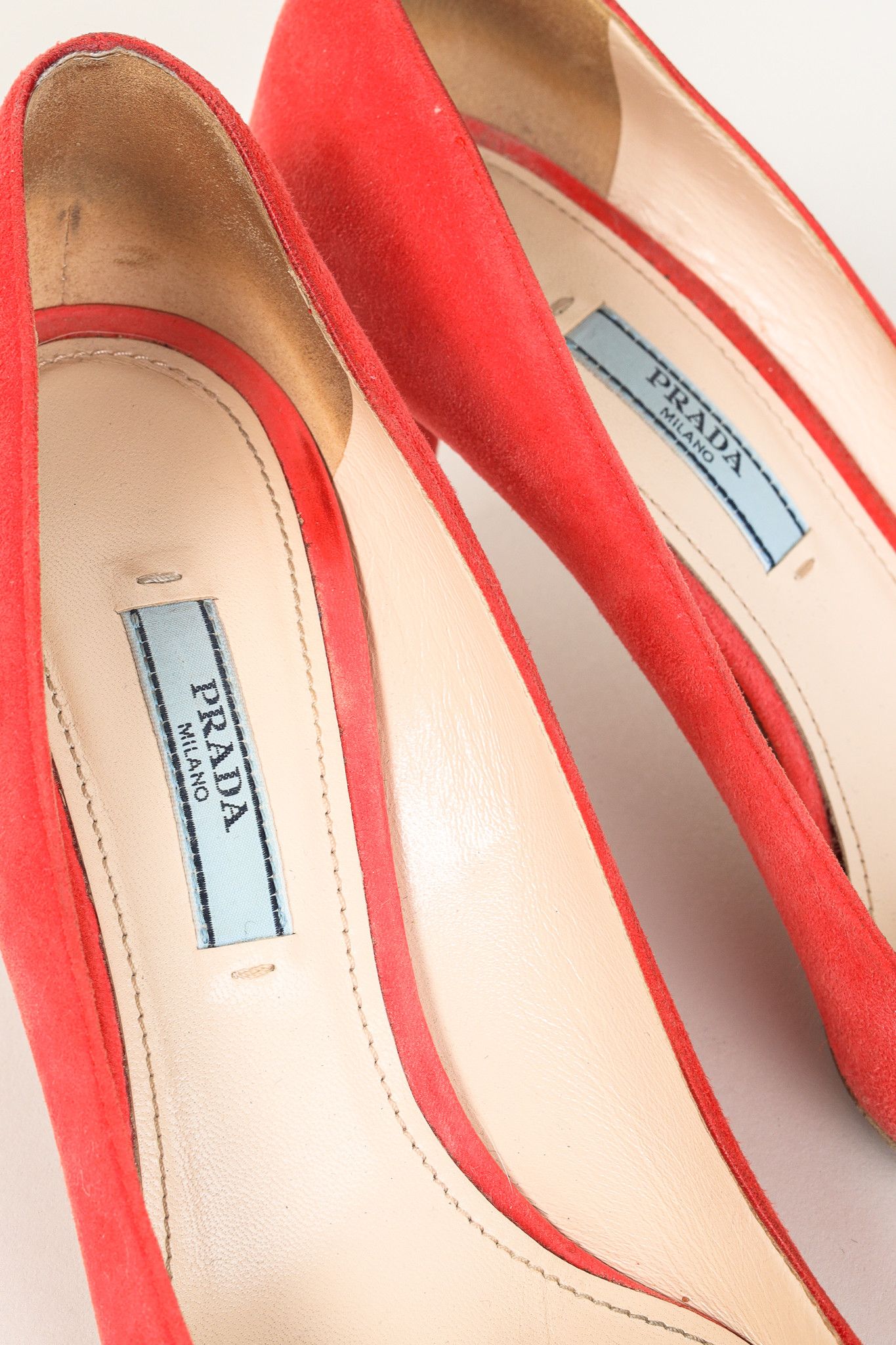 Prada Prada Coral Suede Pointed-Toe Pumps Size US 7.5 / IT 37.5 - 4 Thumbnail