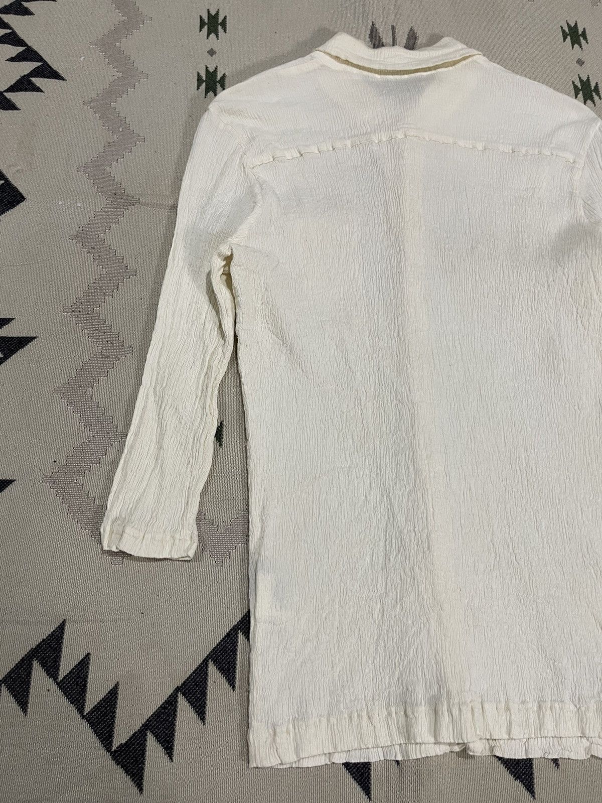 Tsumori Chisato 1990s TSUMORI CHISATO ISSEY MIYAKE PLEATED BUTTON BLOUSES Size XS / US 0-2 / IT 36-38 - 10 Thumbnail