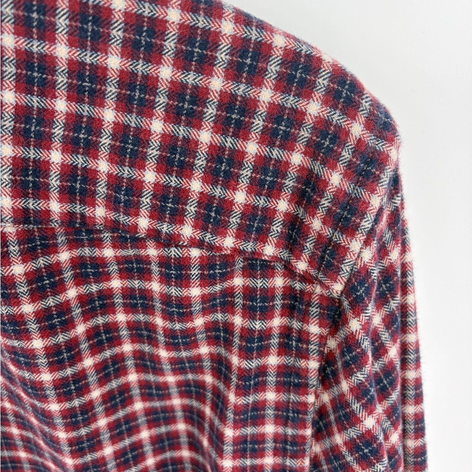 UNTUCKit Untuckit Tesoro slim fit plaid cotton flannel button up Size US L / EU 52-54 / 3 - 3 Thumbnail