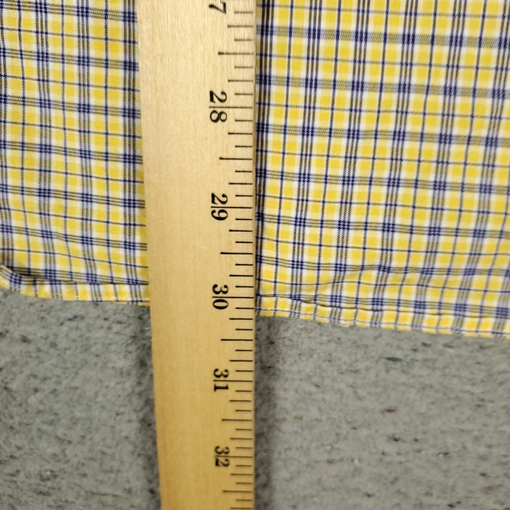 Ralph Lauren Ralph Lauren Shirt Mens 16 Yellow Plaid Dress Button Up Long Sleeve Size 42R - 4 Thumbnail