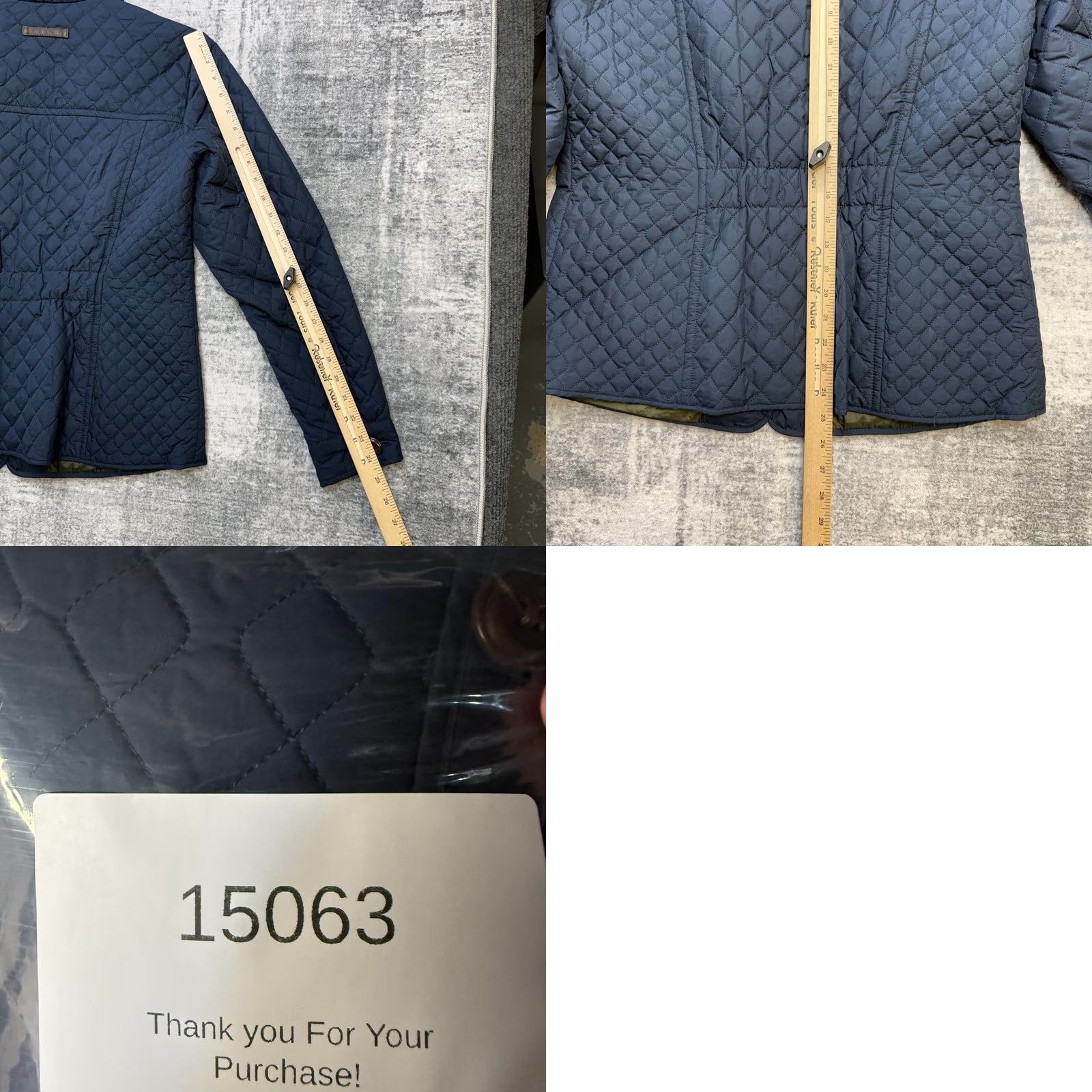 Lands' End Lands' End Jacket Women M Navy Quilted Insulated Chore Primaloft Short Sleeve/Xlong? (Note: Original has Long Sleeve) Size M / US 6-8 / IT 42-44 - 9 Thumbnail