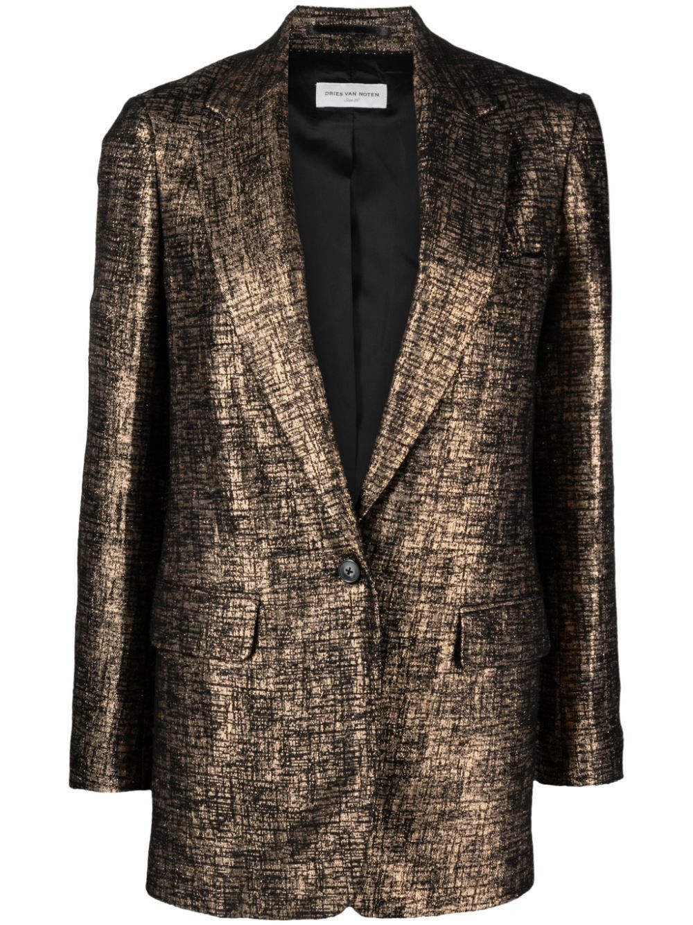 Dries Van Noten SINGLE-BREASTED BLAZER JACKET Size S / US 4 / IT 40 - 1 Thumbnail