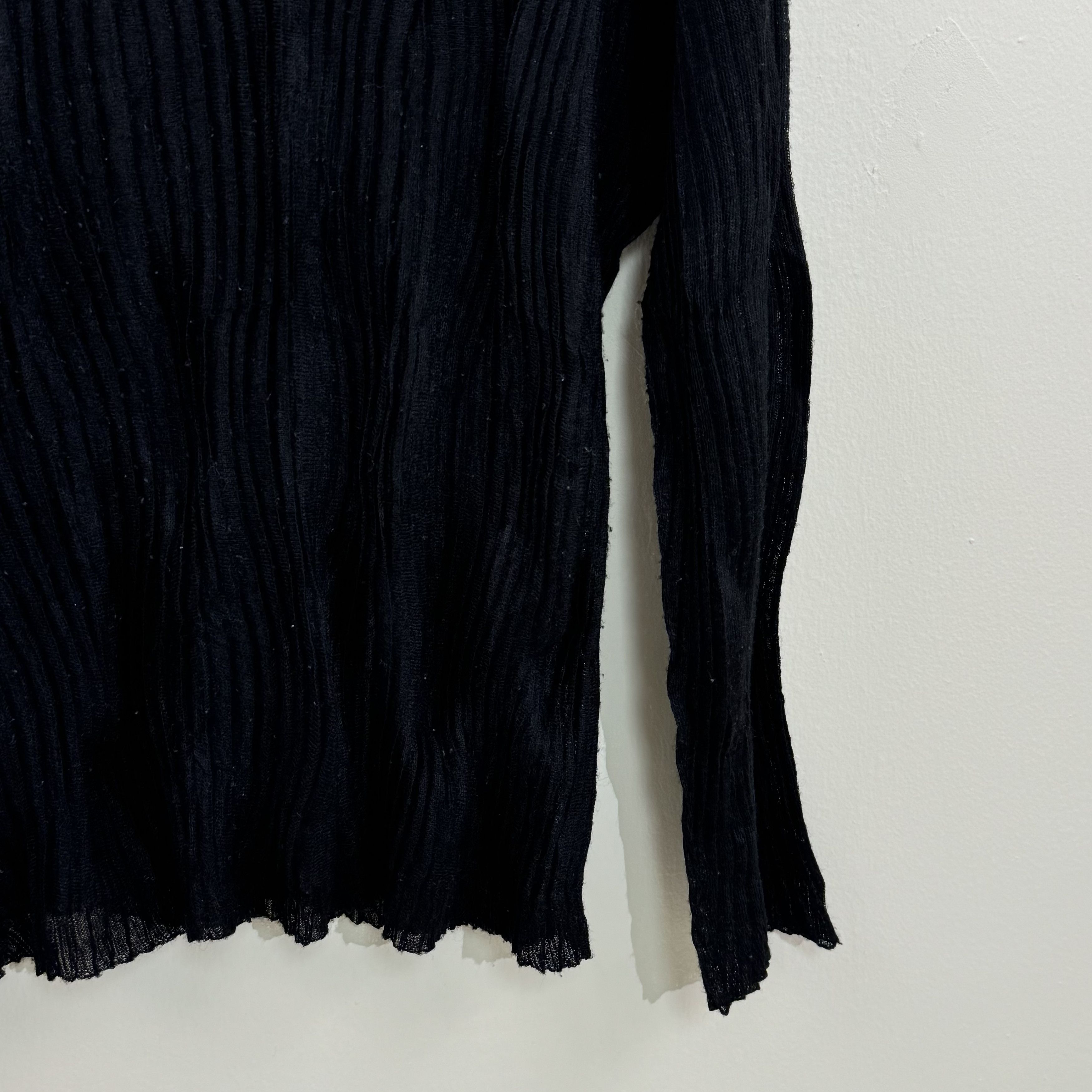 Issey Miyake Issey Miyake Pleated Sheer Turtleneck Size M / US 6-8 / IT 42-44 - 4 Thumbnail