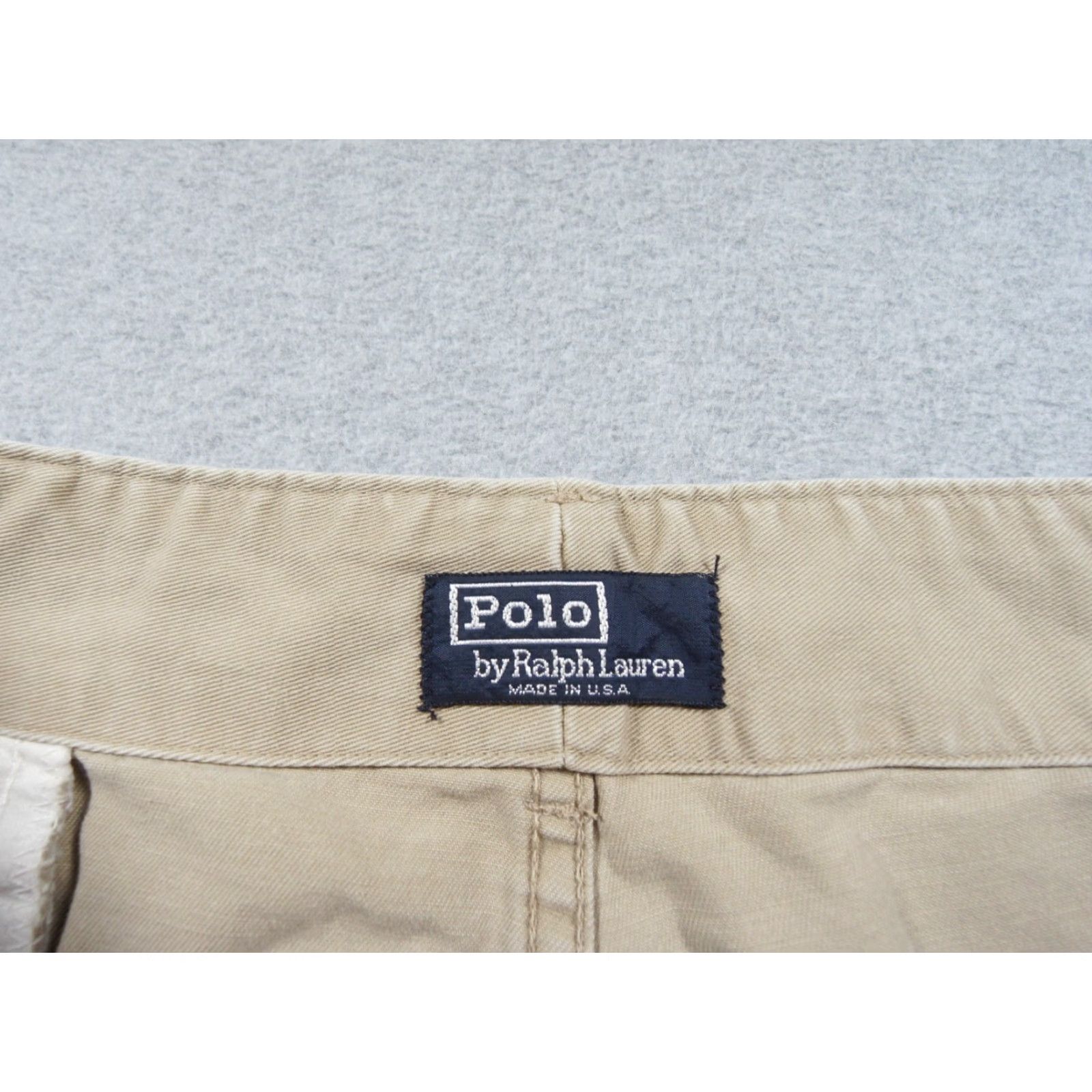 Polo Ralph Lauren VINTAGE Polo Ralph Lauren Shorts Mens 38 Beige Cargo Pockets Utility 90s Adult Size US M / EU 48-50 / 2 - 5 Thumbnail