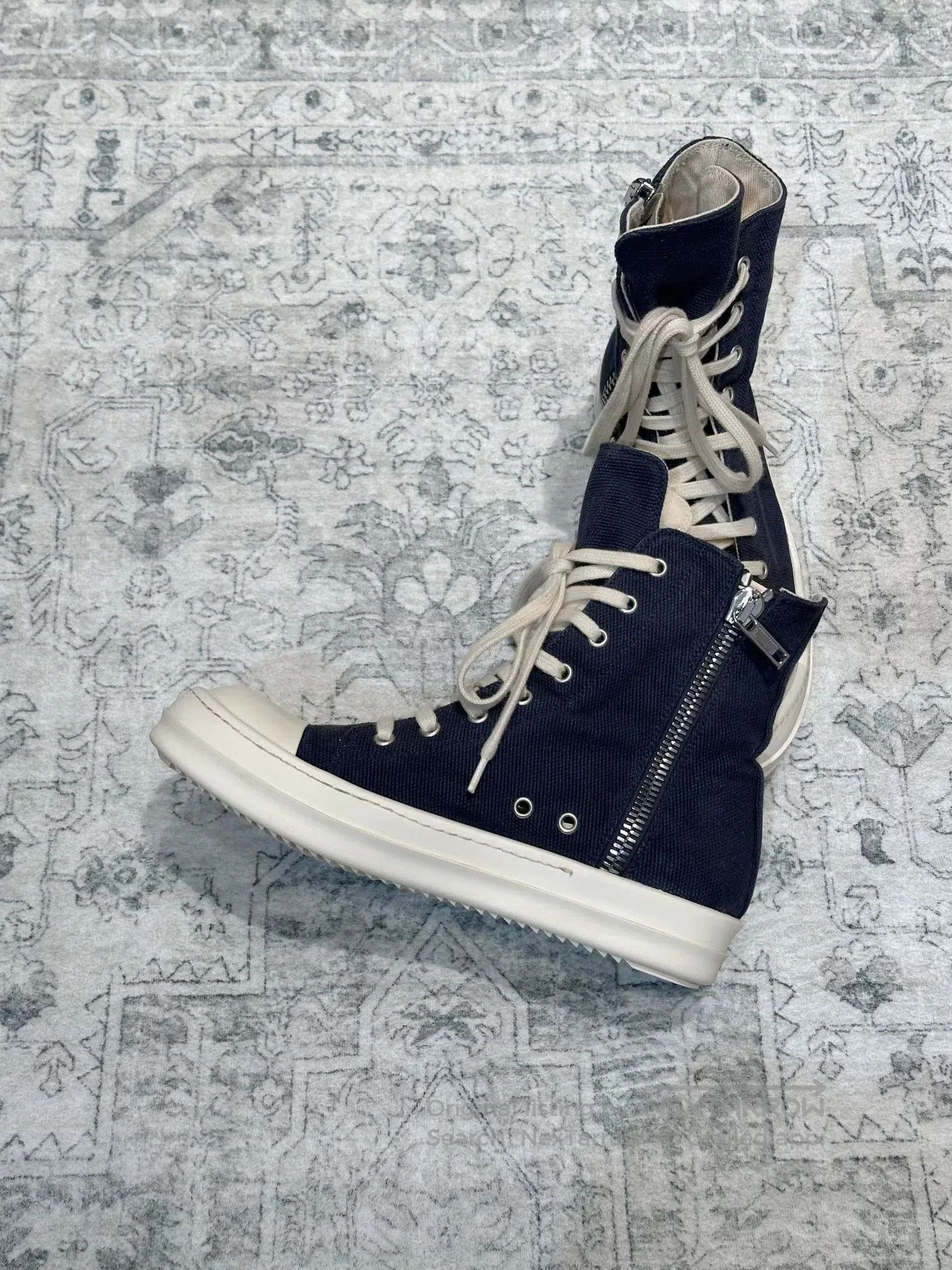 Rick Owens Drkshdw Rick Owens DRKSHDW Canvas High-Top. Size US 7 / IT 37 - 5 Thumbnail