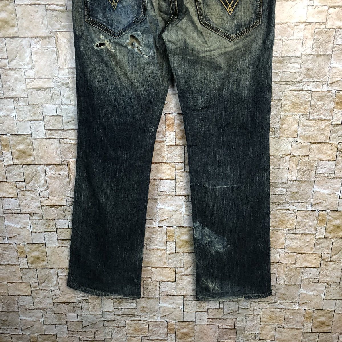 Levi's 507 Levis Blue Denim jeans Pants #7571 Size US 31 - 16 Thumbnail