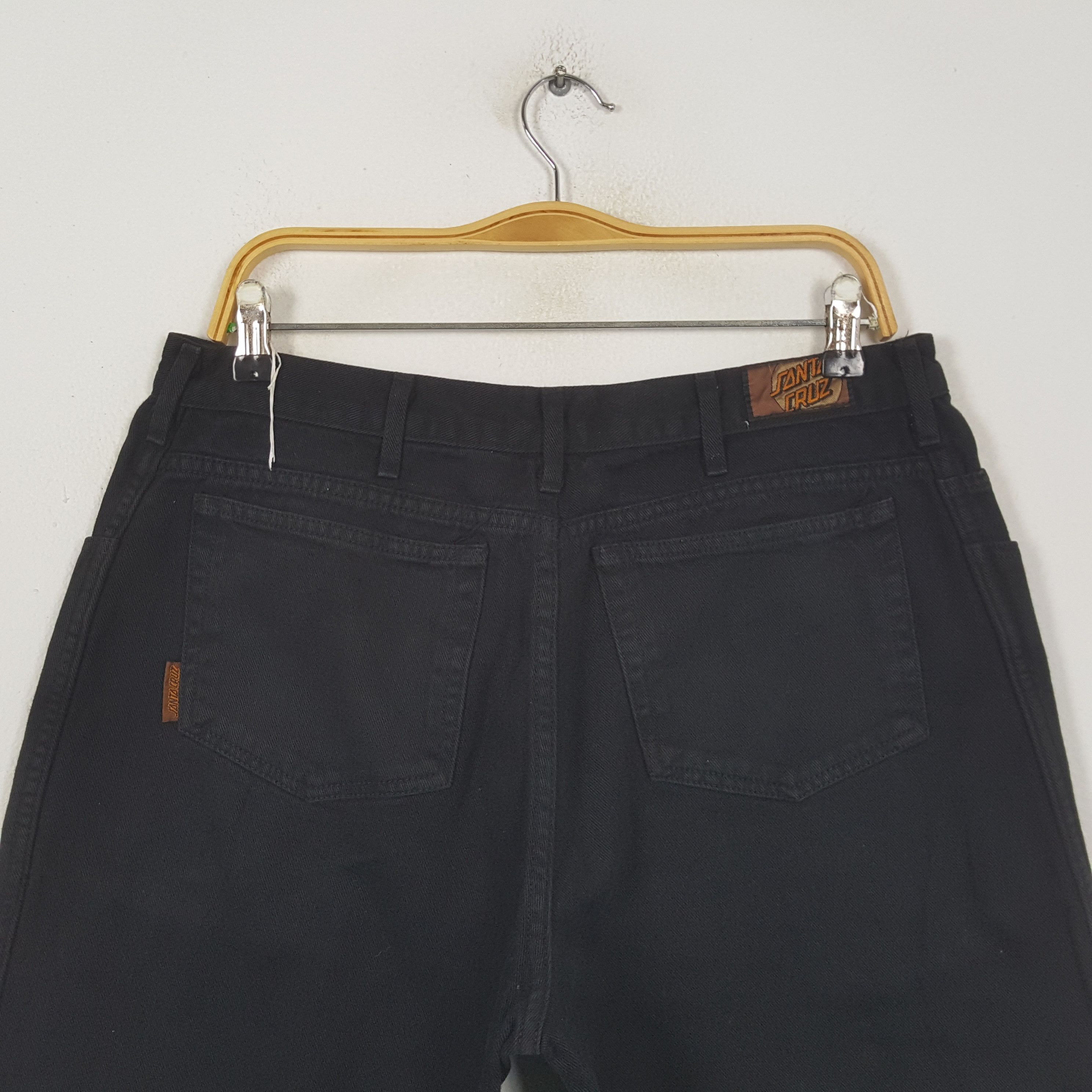 Santa Cruz Skateboards Vintage Santa Cruz Skateboard Brand Black Jeans RR10 Size US 32 / EU 48 - 5 Thumbnail