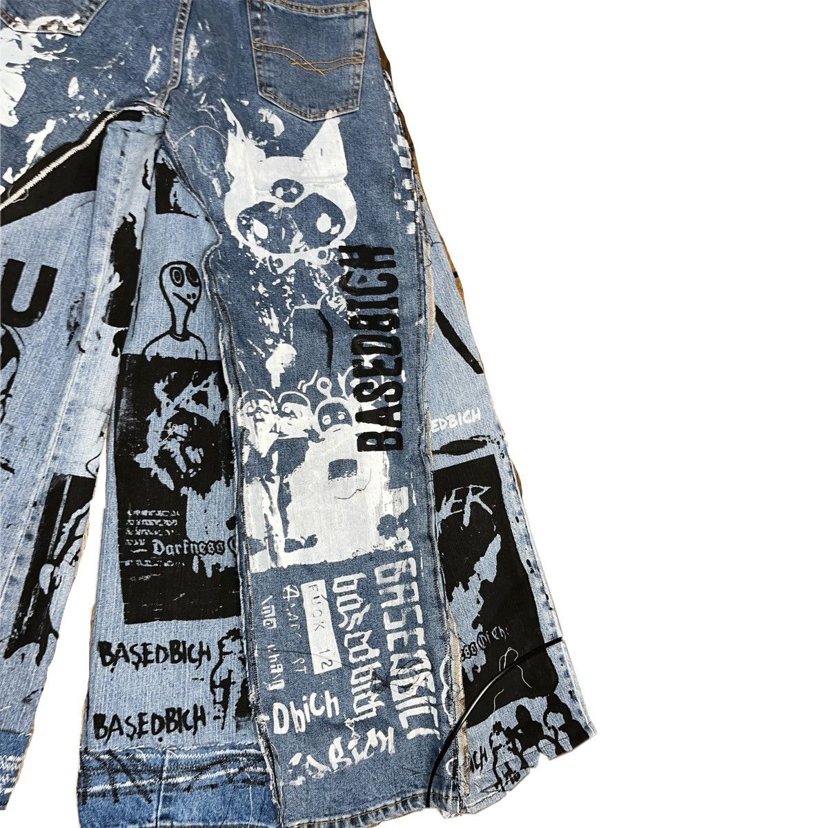 Other Basedbich wide baggy jeans Size US 30 / EU 46 - 10 Thumbnail