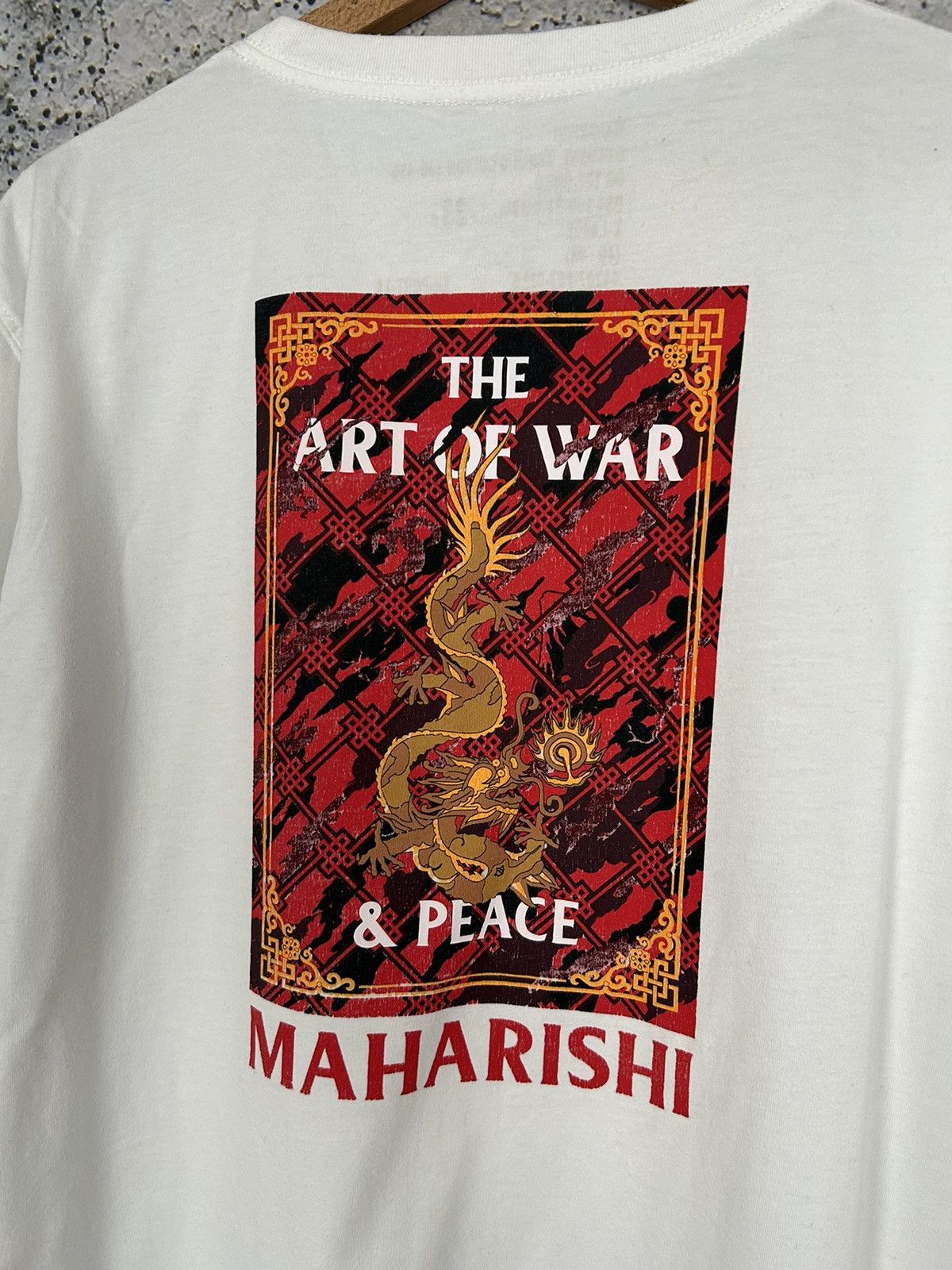 Japanese Brand Maharishi The Art Of War Japanese Dragon Graphic Tee Rare Size US XL / EU 56 / 4 - 3 Thumbnail