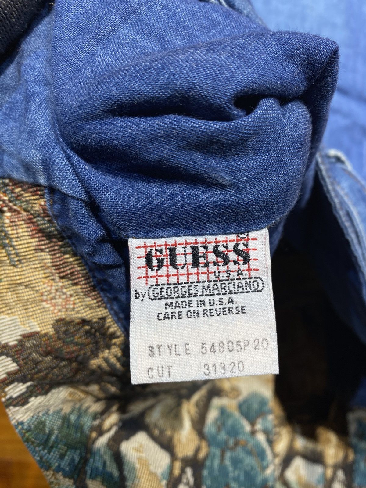 Guess Vintage 90s Guess Jeans Horse Tapestry Western Vest USA Made Size M / US 6-8 / IT 42-44 - 12 Thumbnail