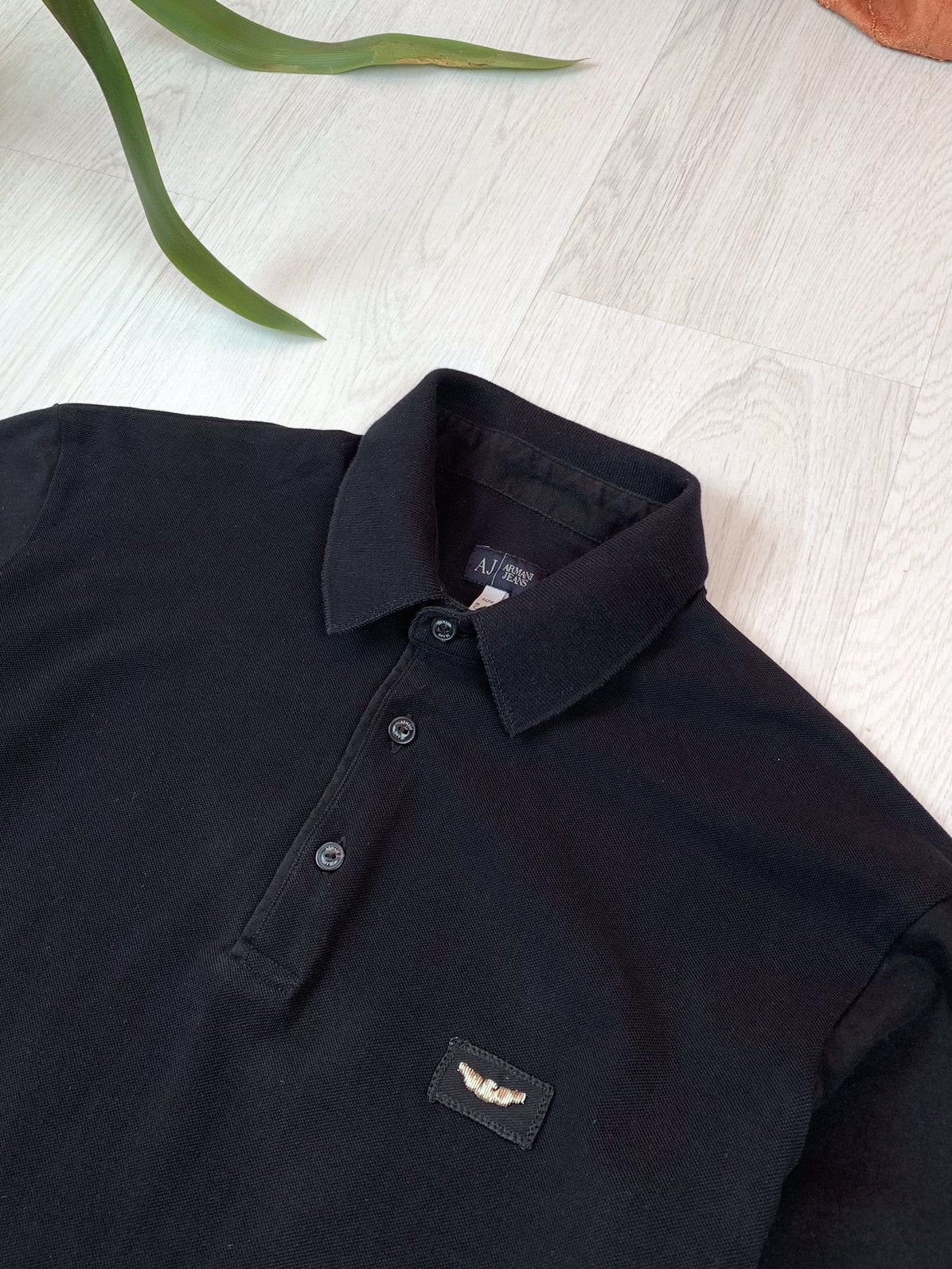 Armani Armani Jeans Vintage Mens Polo Shirt Black Size M Size US M / EU 48-50 / 2 - 3 Thumbnail