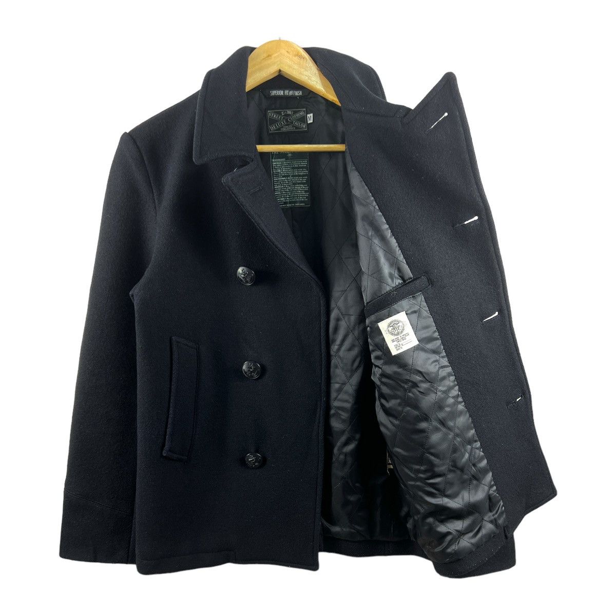 Japanese Brand 🔥 DELUXE CLOTHING STREET TAILOR MILITARY STYLE PEACOAT - M Size US S / EU 44-46 / 1 - 10 Thumbnail