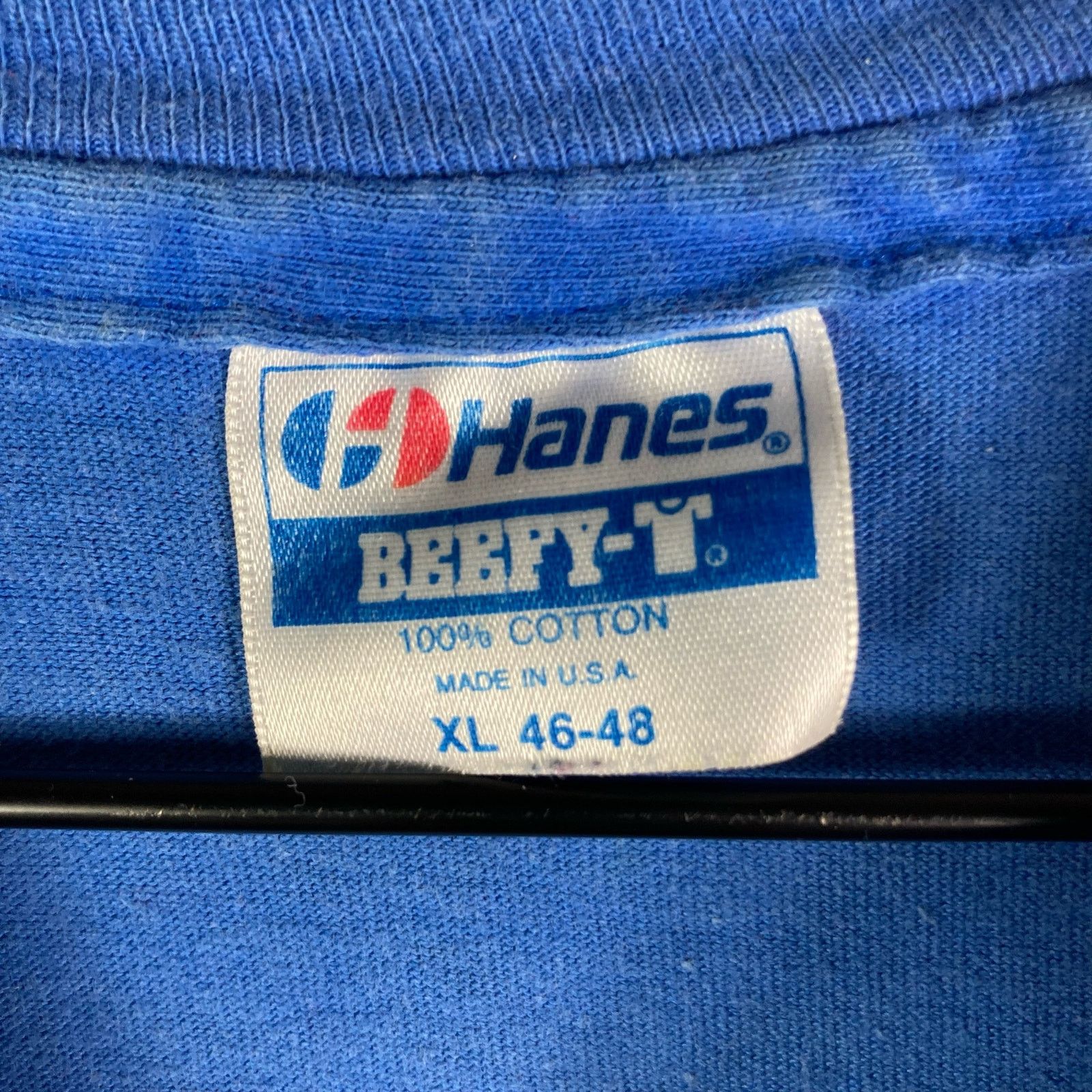 Hanes Waimea Hawaii Vintage Shirt 90s Mens Blue Adult Graphic XL Size US XL / EU 56 / 4 - 2 Thumbnail