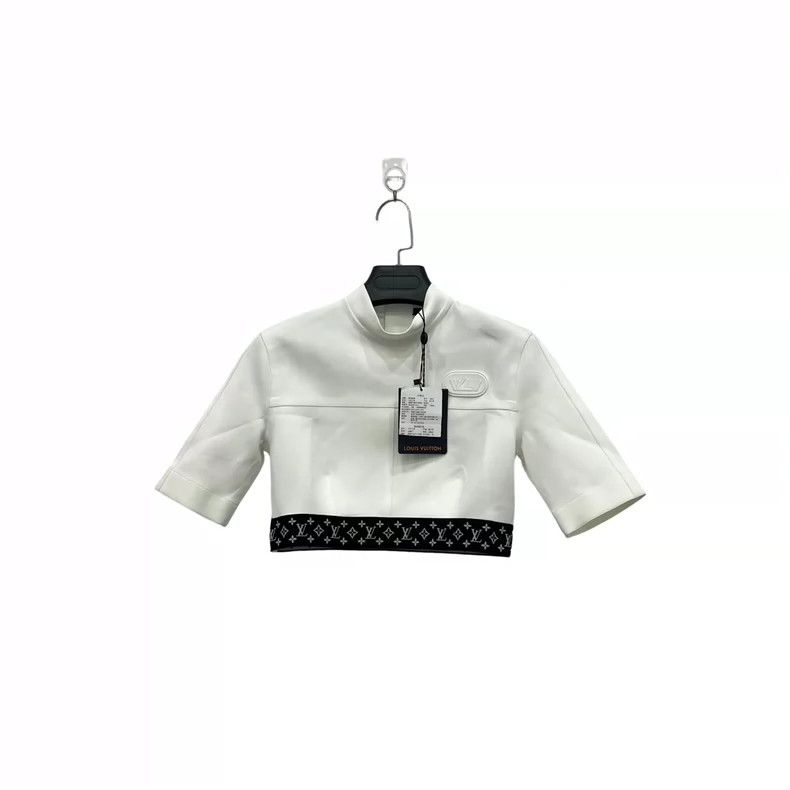 louis vuitton Label hem logo presbyopic short sleeve T-shi
