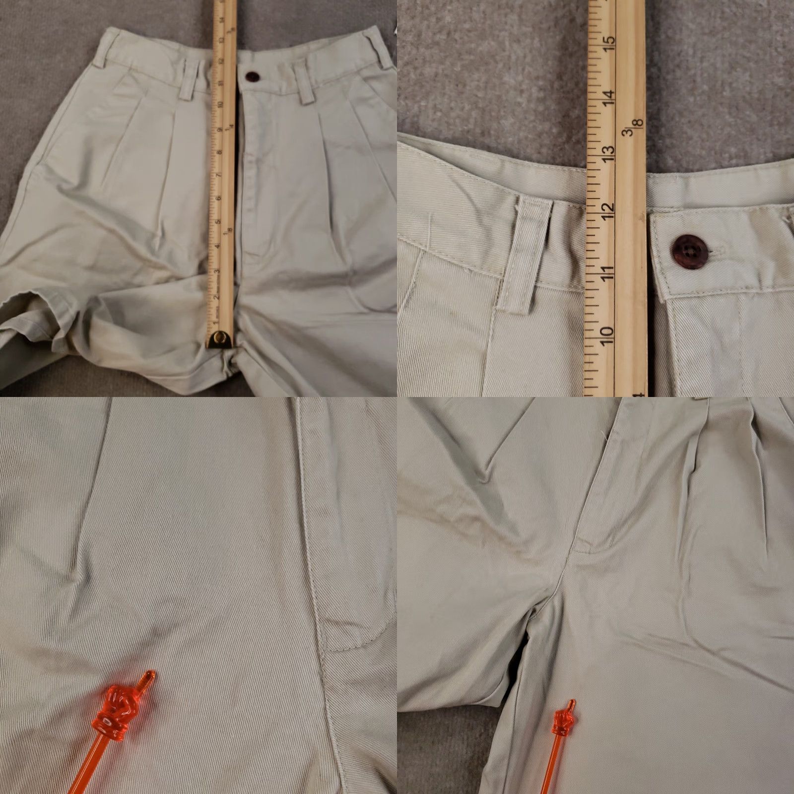 Eastern Mountain Sports Eastern Mountain Sports Shorts Womens Size 6 Beige Pleated High Rise Casual Size 28" / US 6 / IT 42 - 8 Thumbnail