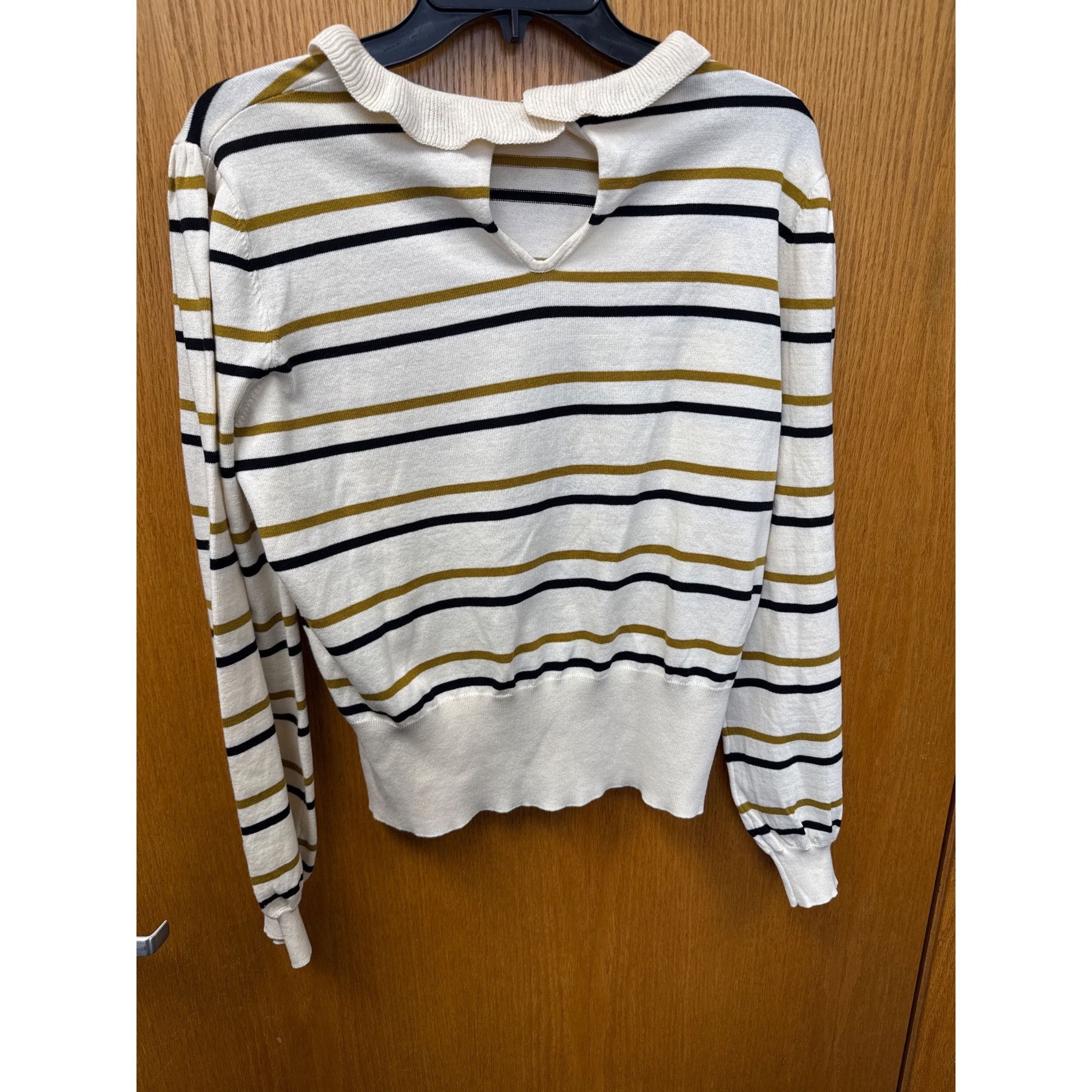 Other Women's High Neck Puover Sweater - Who What Wear™ Striped Size L / US 10 / IT 46 - 5 Thumbnail
