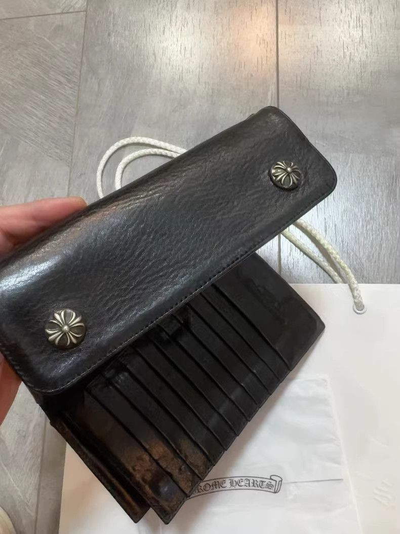 Chrome Hearts Chrome Hearts Long Wallet with Silver Accents Size ONE SIZE - 7 Thumbnail