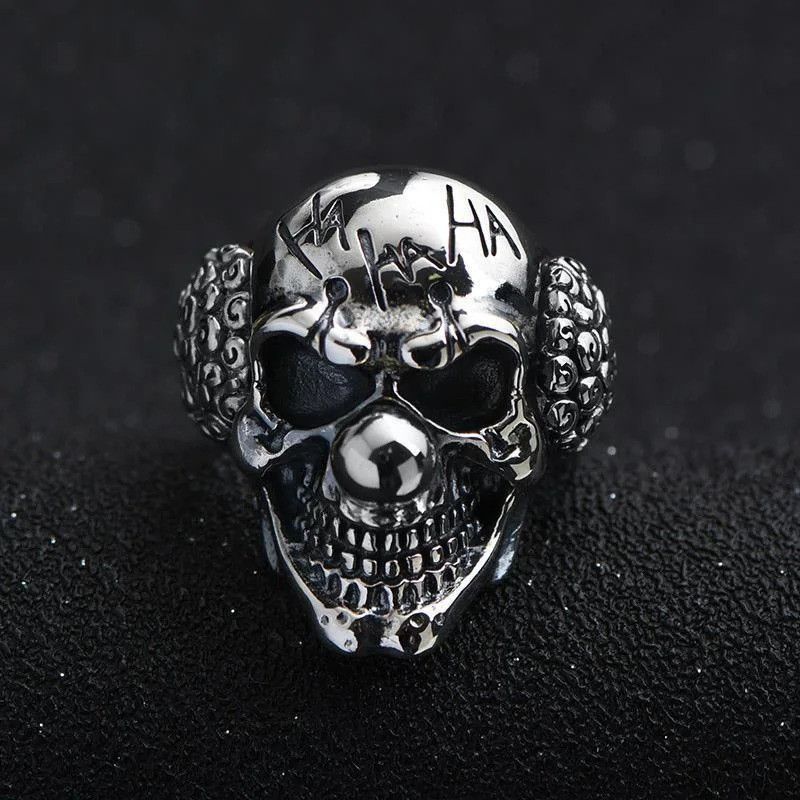 Japanese Brand × Jewelry × Vintage Retro Joker Skull Large Ring Size ONE SIZE - 3 Thumbnail