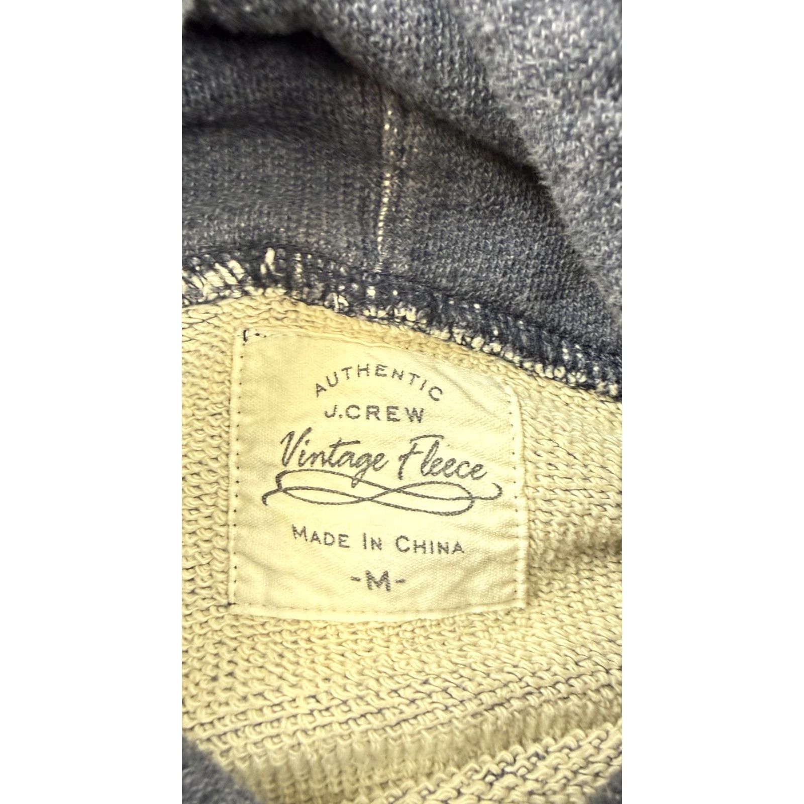 J.Crew VINTAGE J.Crew Hoodie Sweatshirt Mens M Gray Kangaroo Pocket Fleece Pullover Size US M / EU 48-50 / 2 - 4 Thumbnail
