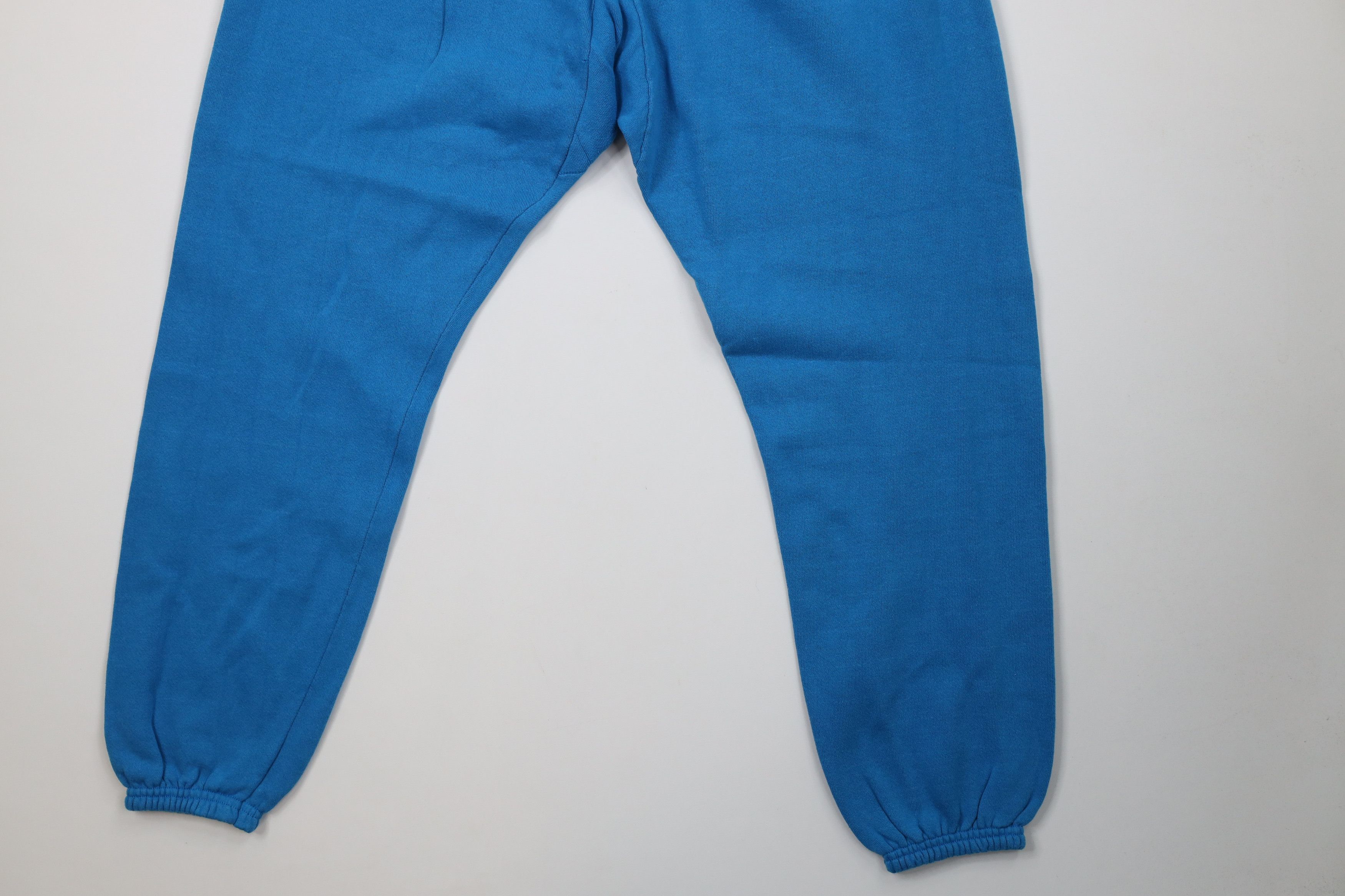 Vintage Vintage 70s 80s Streetwear Sweatpants Joggers Blue USA Size 29" - 11 Thumbnail