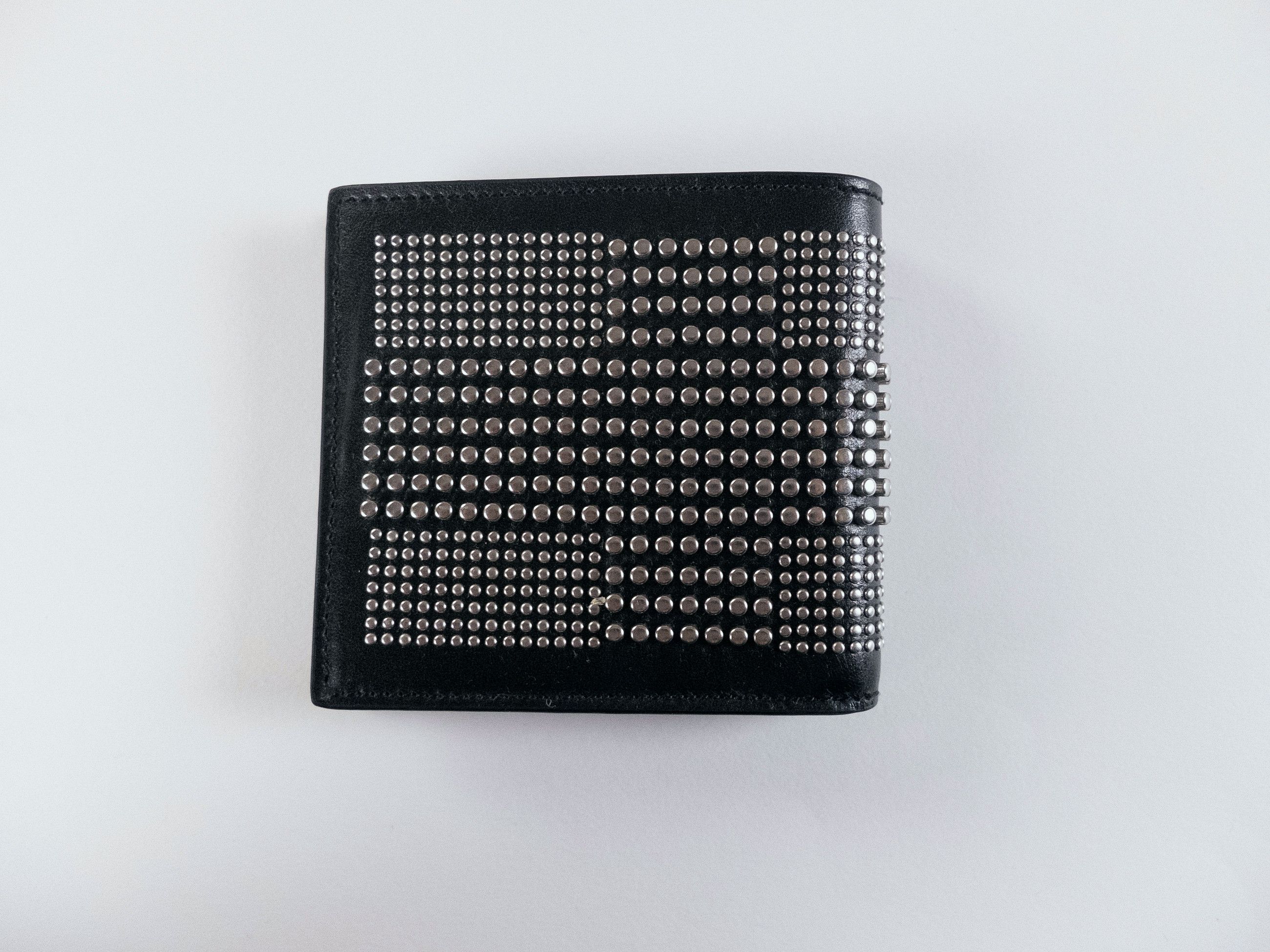 Alexander McQueen ALEXANDER MCQUEEN studded black leather bifold wallet q Size ONE SIZE - 3 Thumbnail