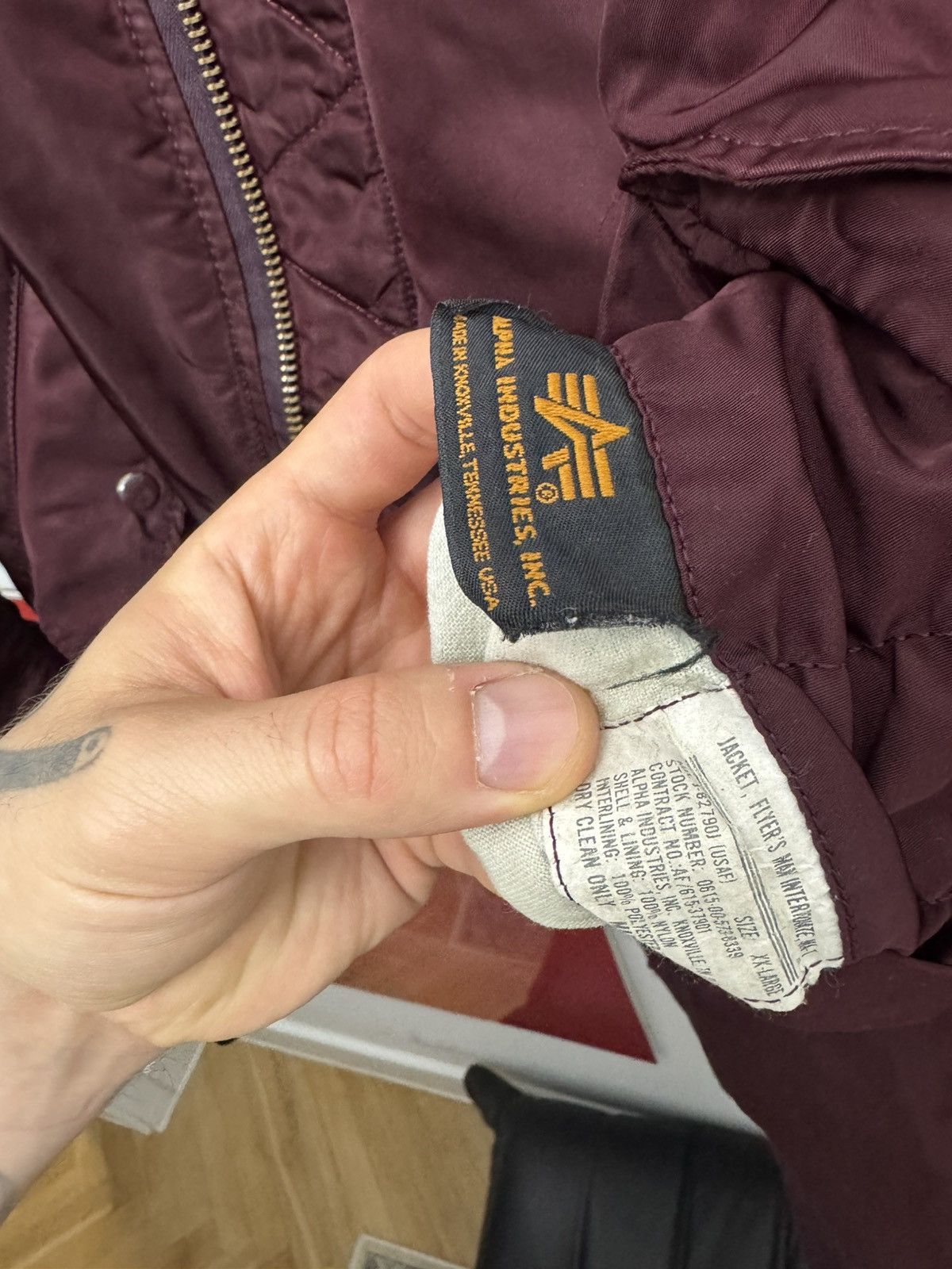 Alpha Industries Alpha Industries Ma1 Flyer Vintage 90s Bomber Jacket Boxy Size US XL / EU 56 / 4 - 5 Thumbnail